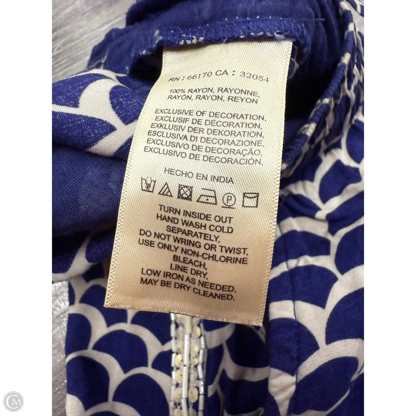 Pants Other By Anthropologie In Blue & White, Size: Xs