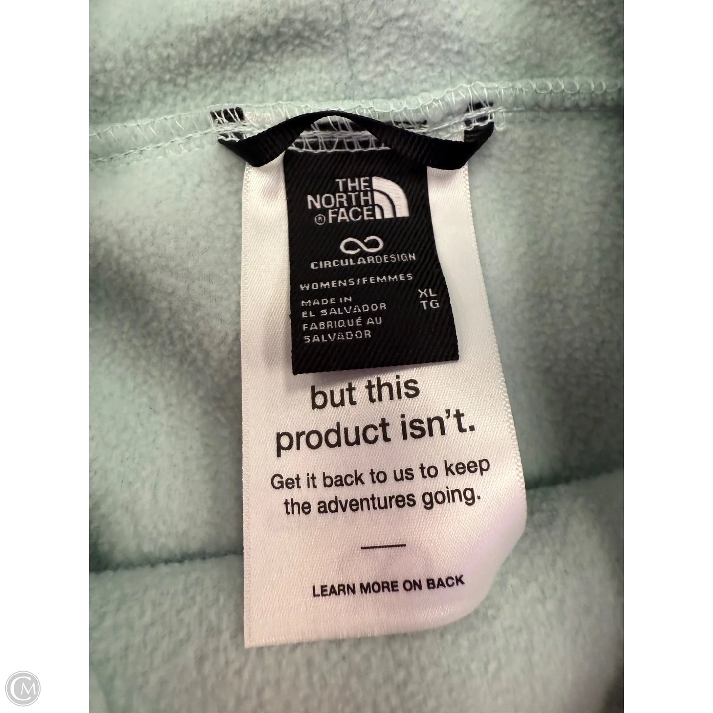 Athletic Sweatshirt Collar By The North Face In Blue, Size: Xl