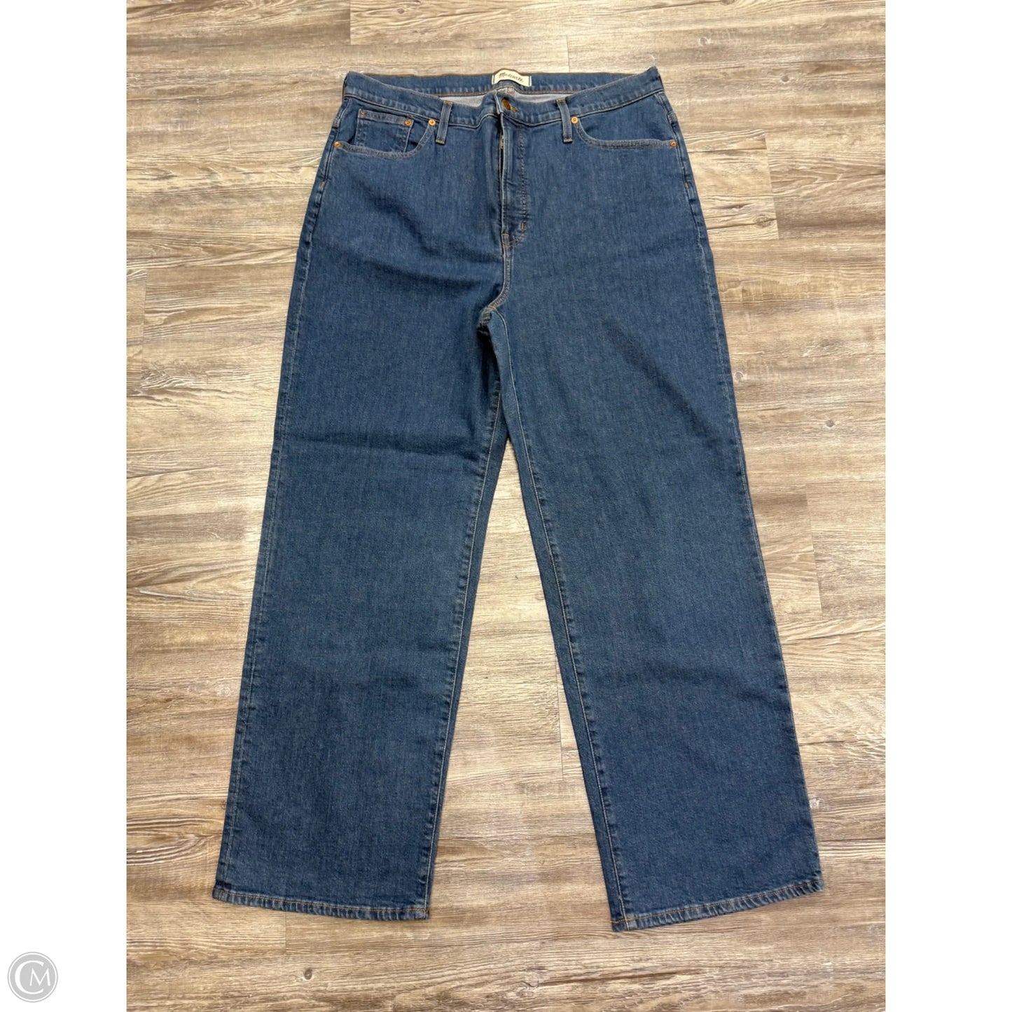 Jeans Wide Leg By Madewell In Blue Denim, Size: 16