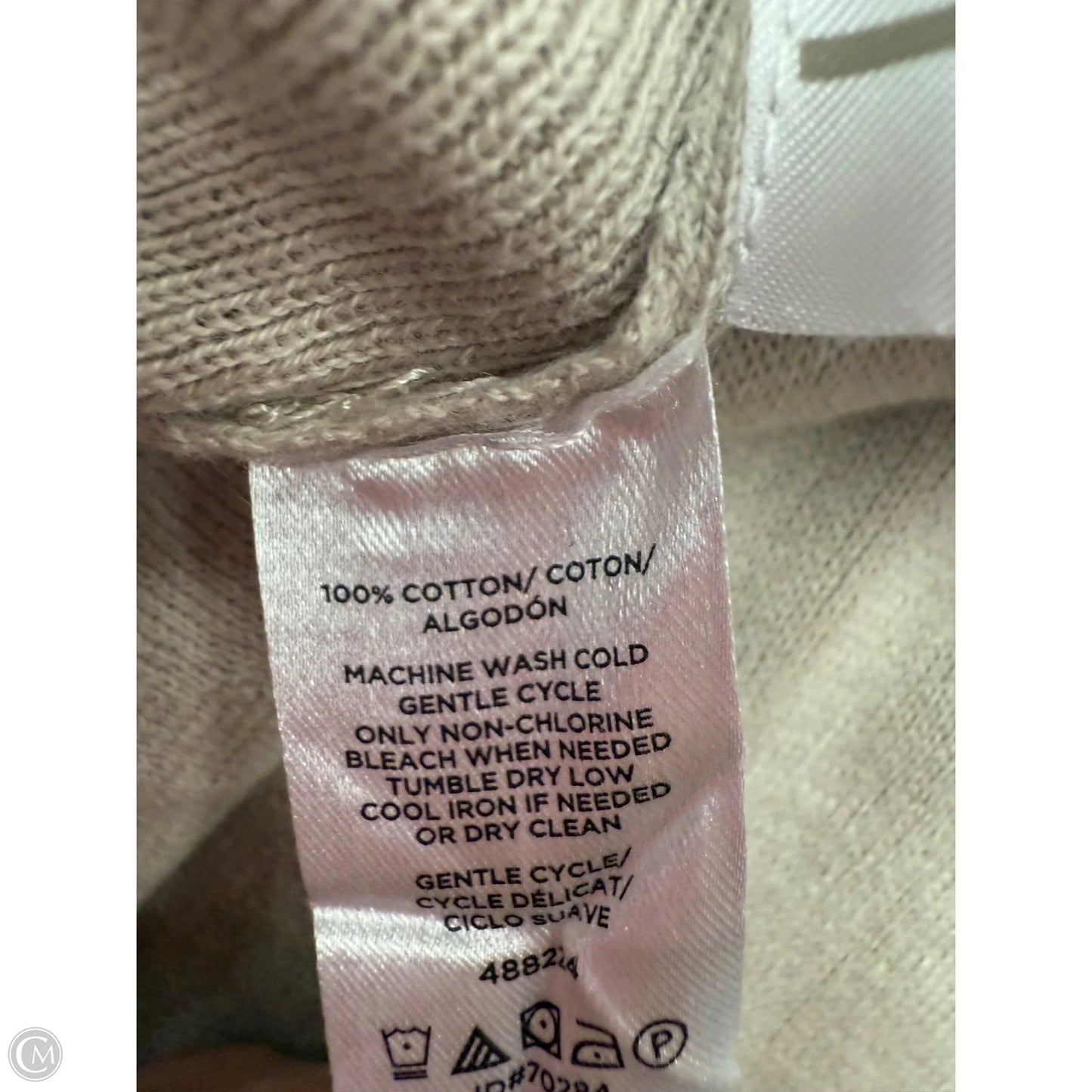 Sweater Cardigan By Loft In Tan, Size: Xl