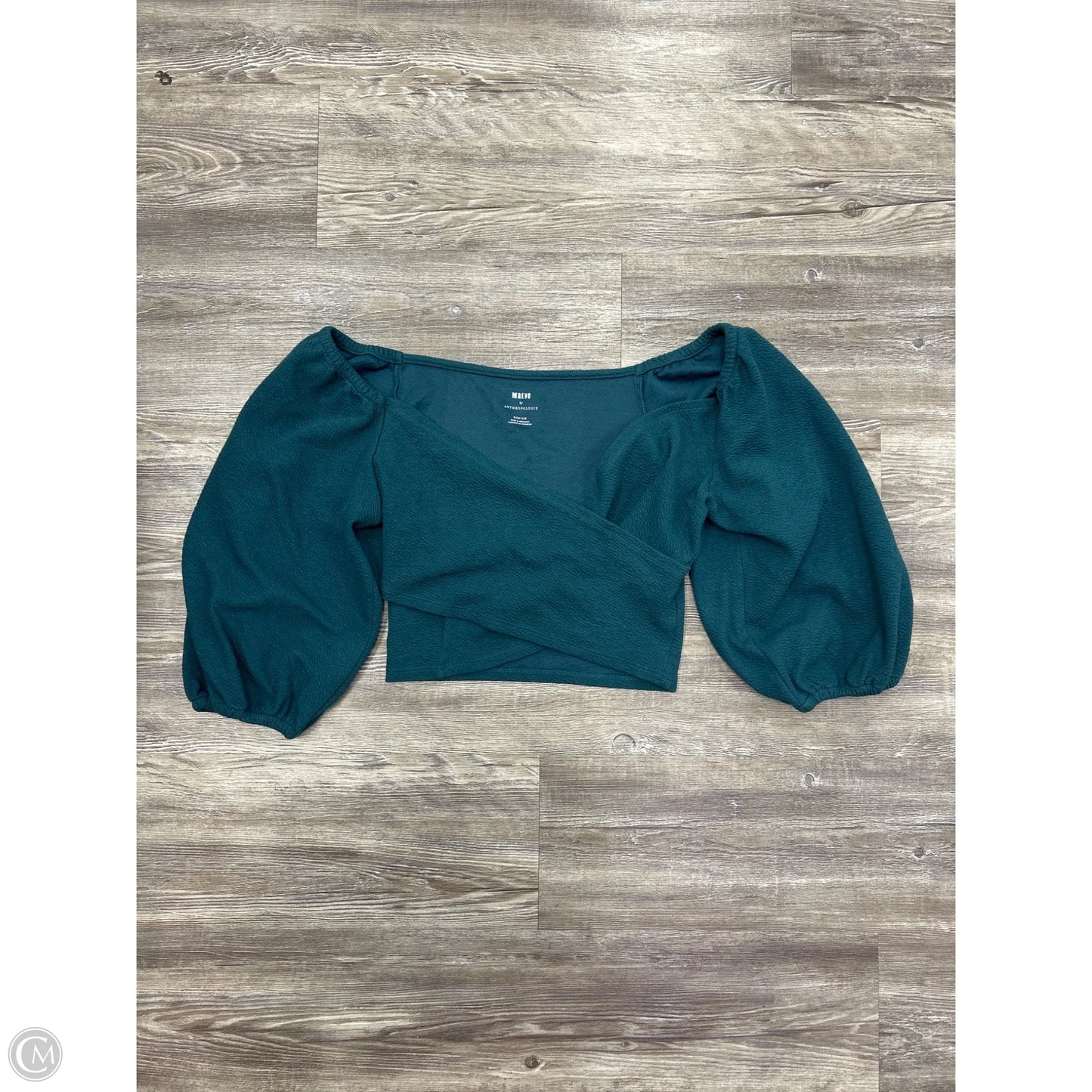 Top 3/4 Sleeve By Maeve In Aqua, Size: M