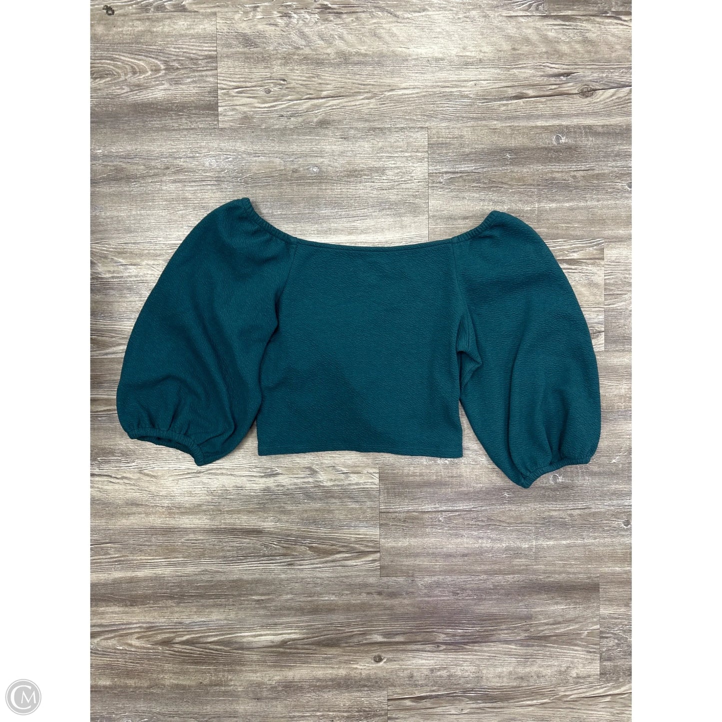 Top 3/4 Sleeve By Maeve In Aqua, Size: M