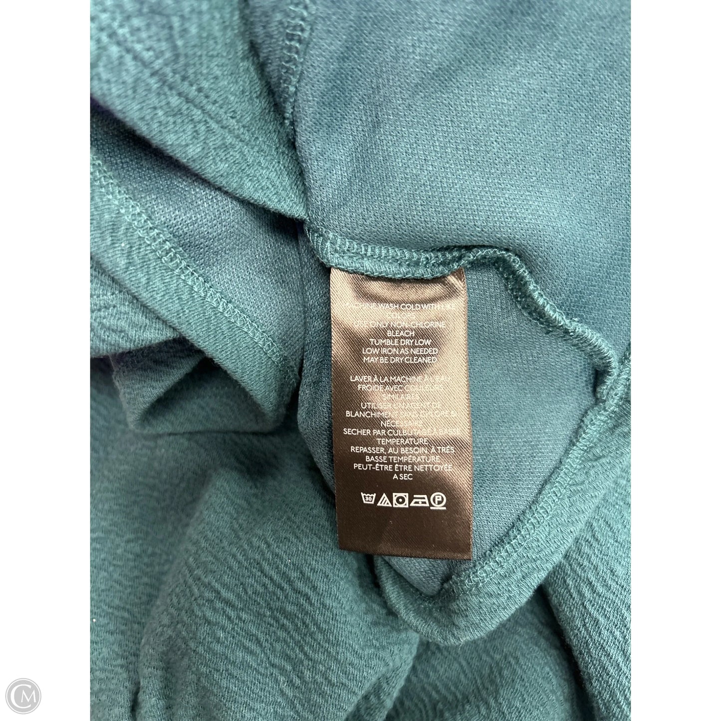 Top 3/4 Sleeve By Maeve In Aqua, Size: M