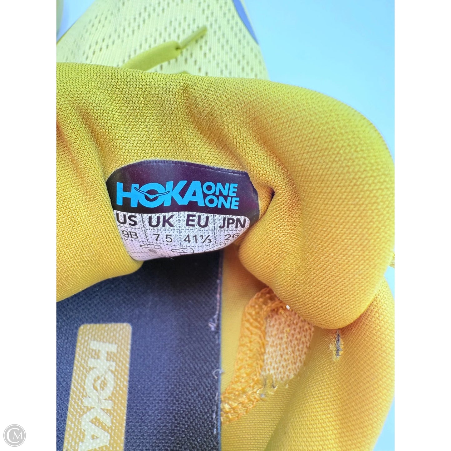 Shoes Athletic By Hoka In Yellow, Size: 9