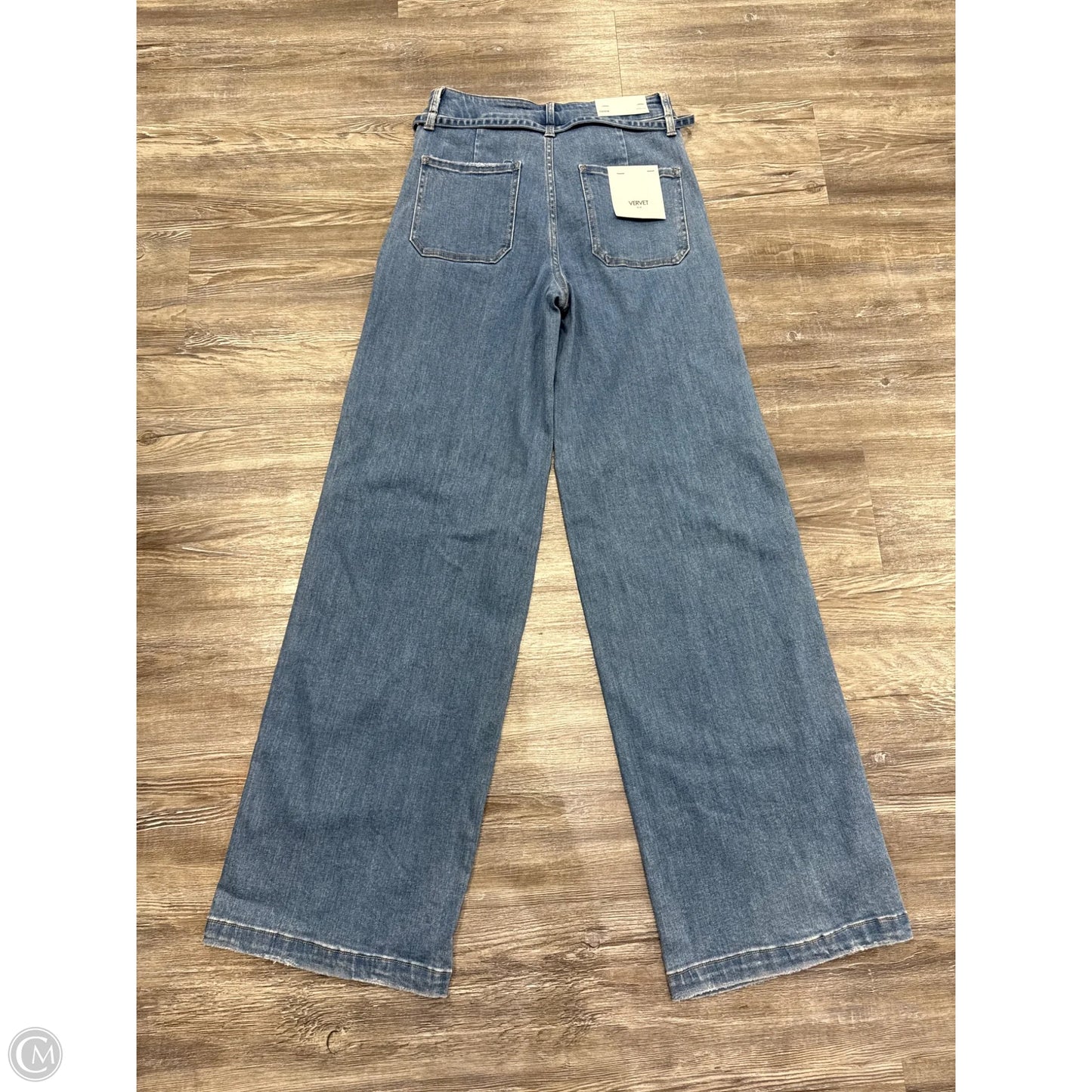 Jeans Wide Leg By Vervet In Blue Denim, Size: 6