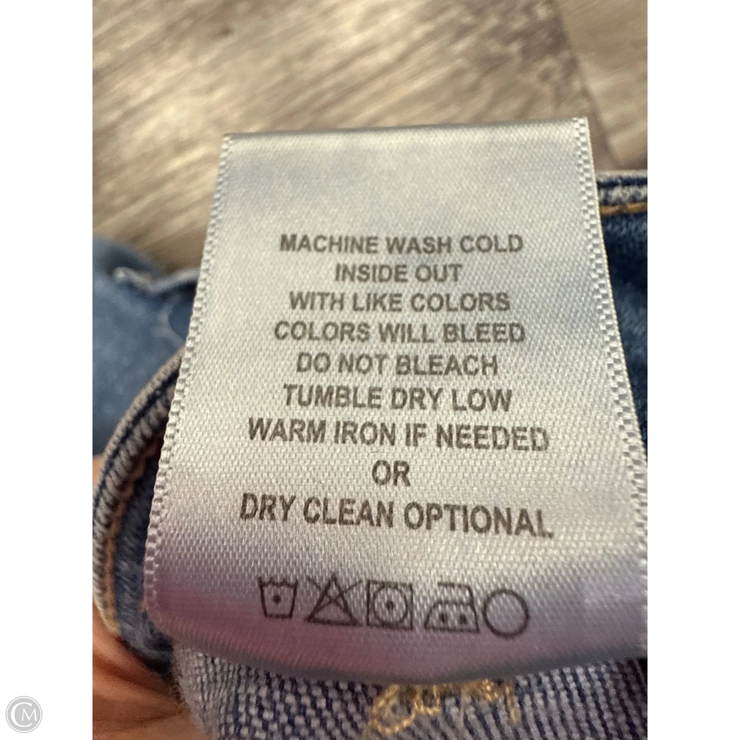 Jeans Wide Leg By Vervet In Blue Denim, Size: 6