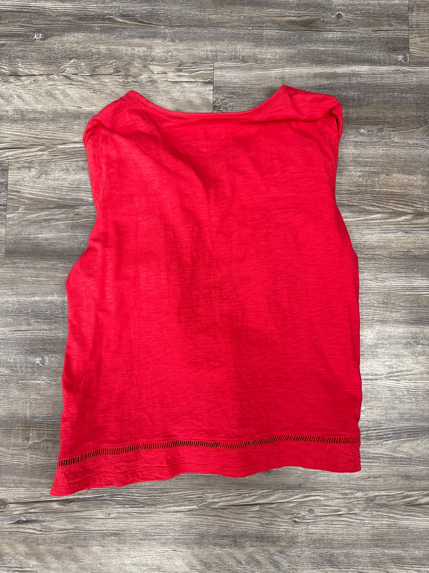 Top 3/4 Sleeve By Talbots In Red, Size: Petite Xl