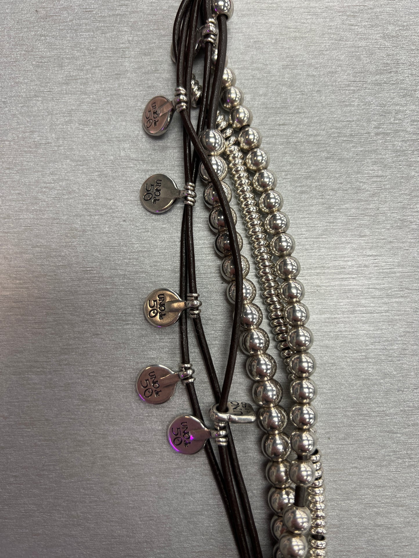 Bracelet Charm Uno De 50, Size 03 Piece Set