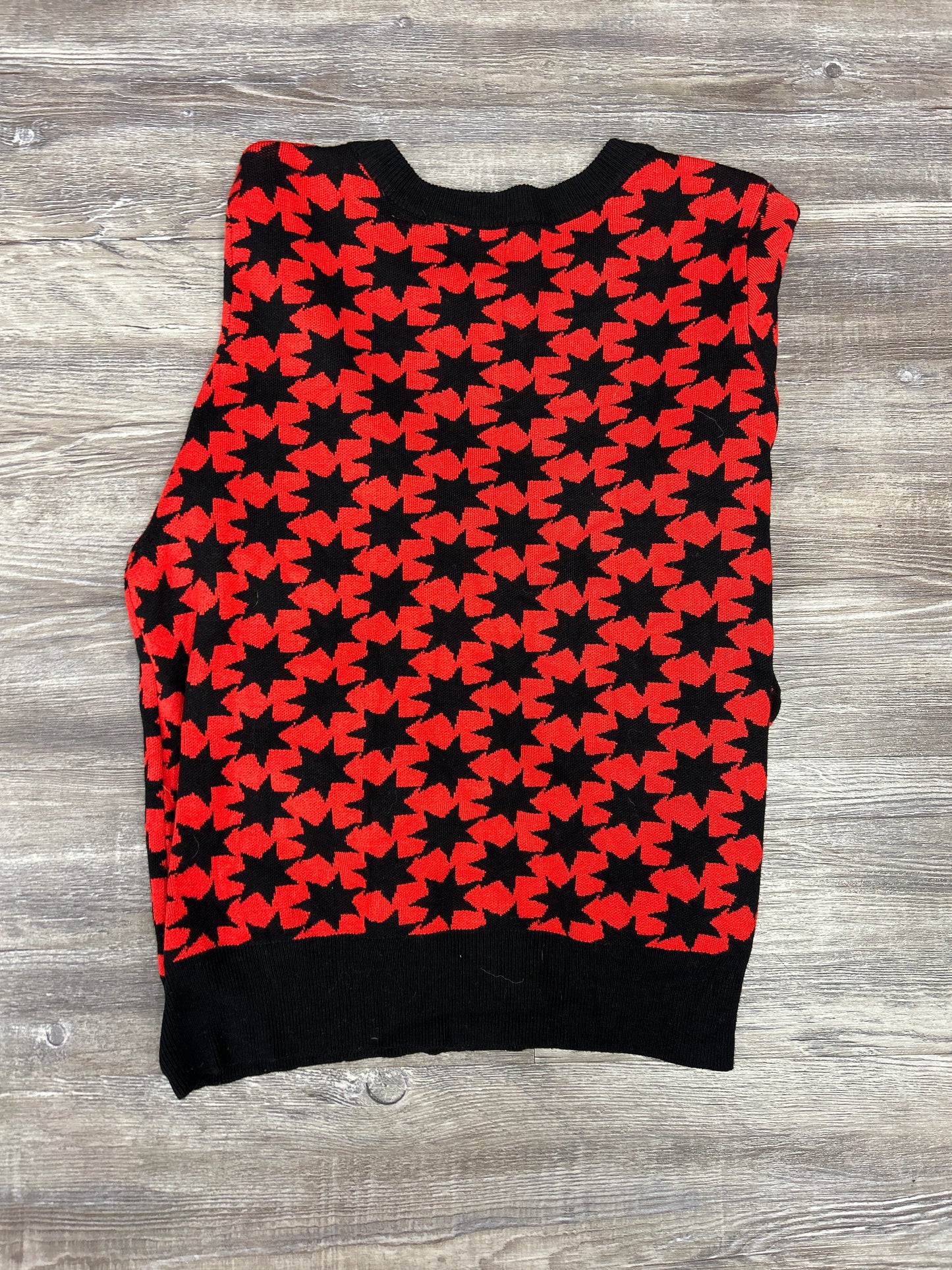 Sweater By Alice & Uo In Black & Red, Size: L