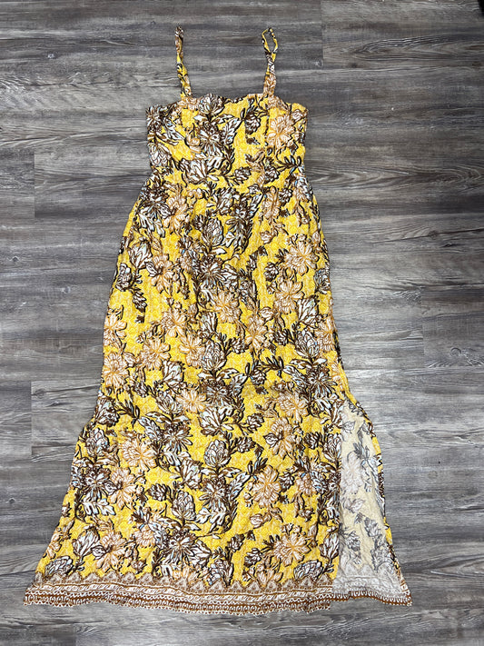Dress Casual Maxi By Evereve In Yellow, Size: M