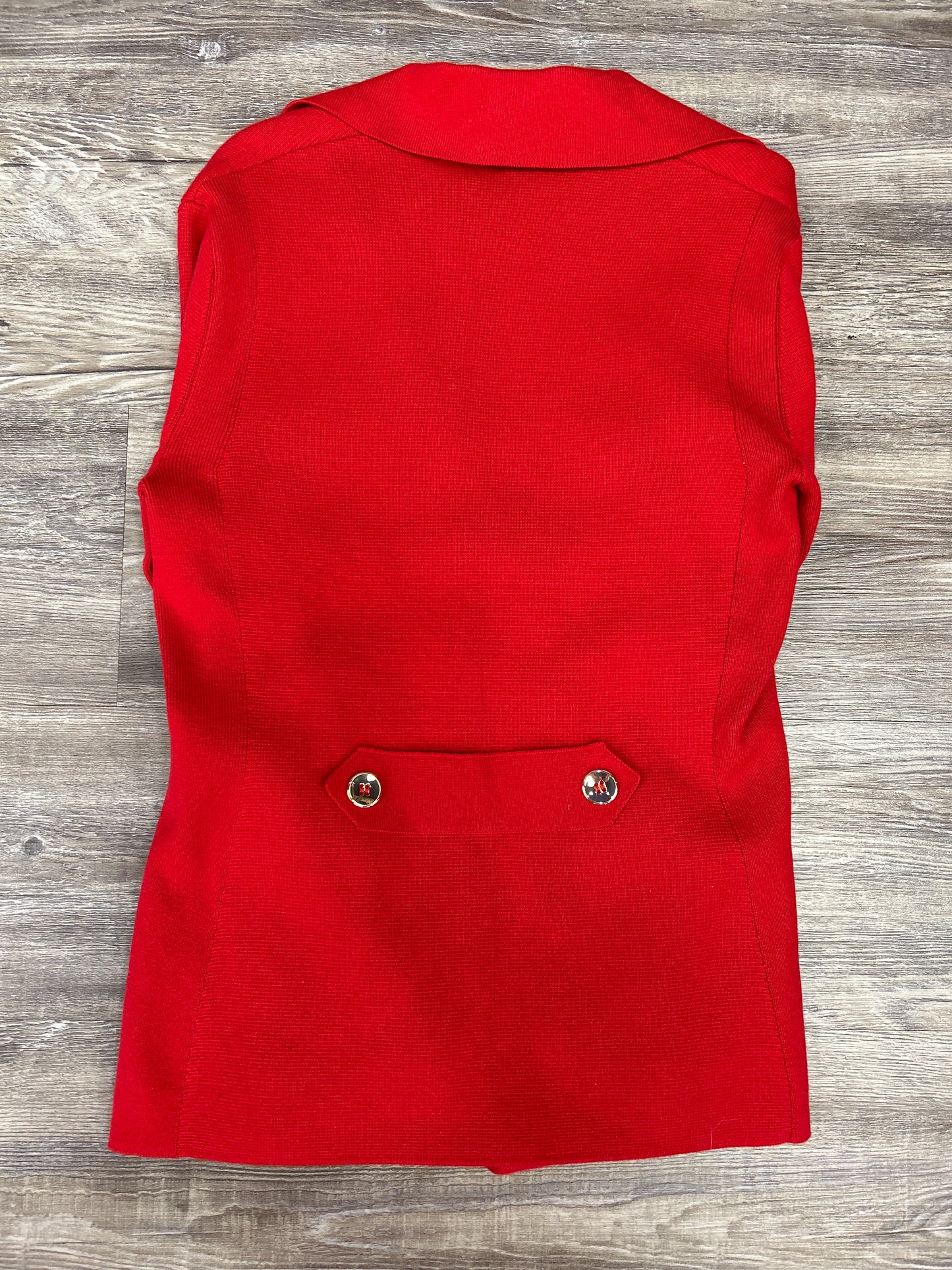 Sweater Cardigan By Etcetra In Red, Size: Xs