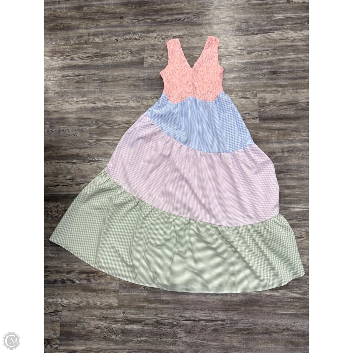 Dress Casual Maxi By Davi & Dani In Blue & Pink, Size: S