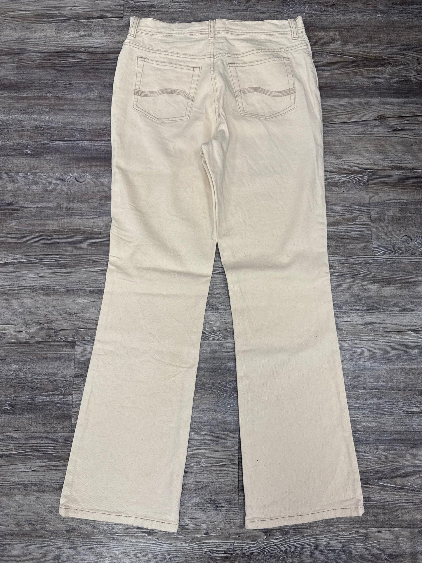 Jeans Straight By Jones New York In Beige, Size: 10