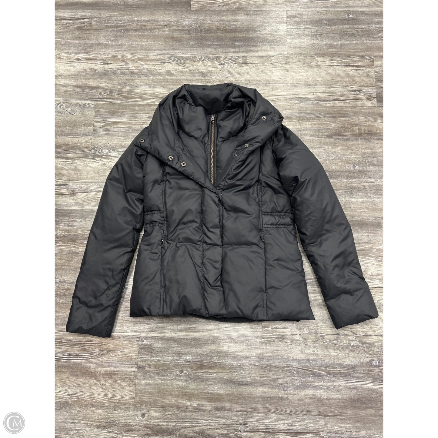 Jacket Puffer & Quilted By Theory In Black, Size: M