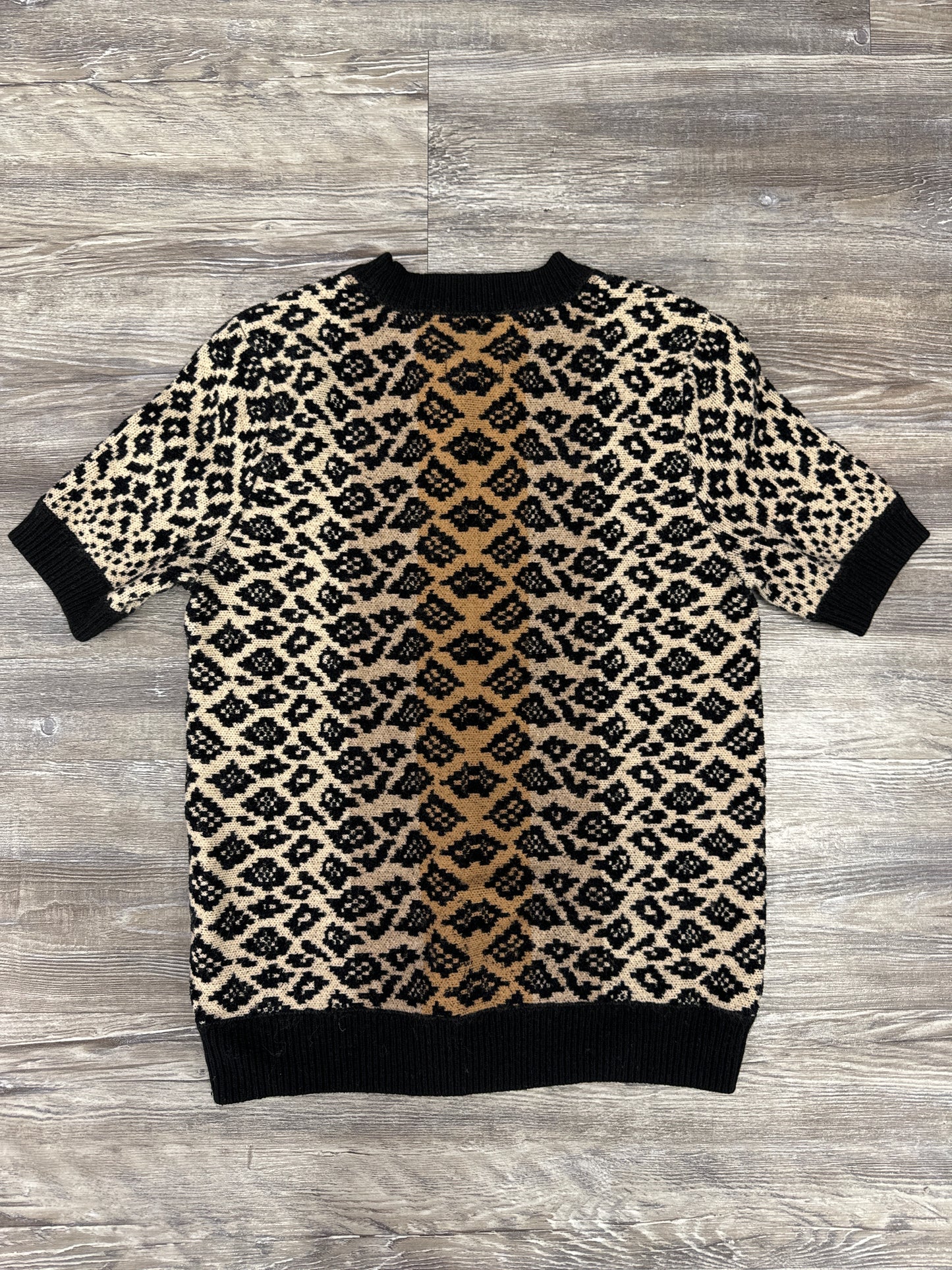 Sweater Short Sleeve By Maeve In Animal Print, Size: Xs