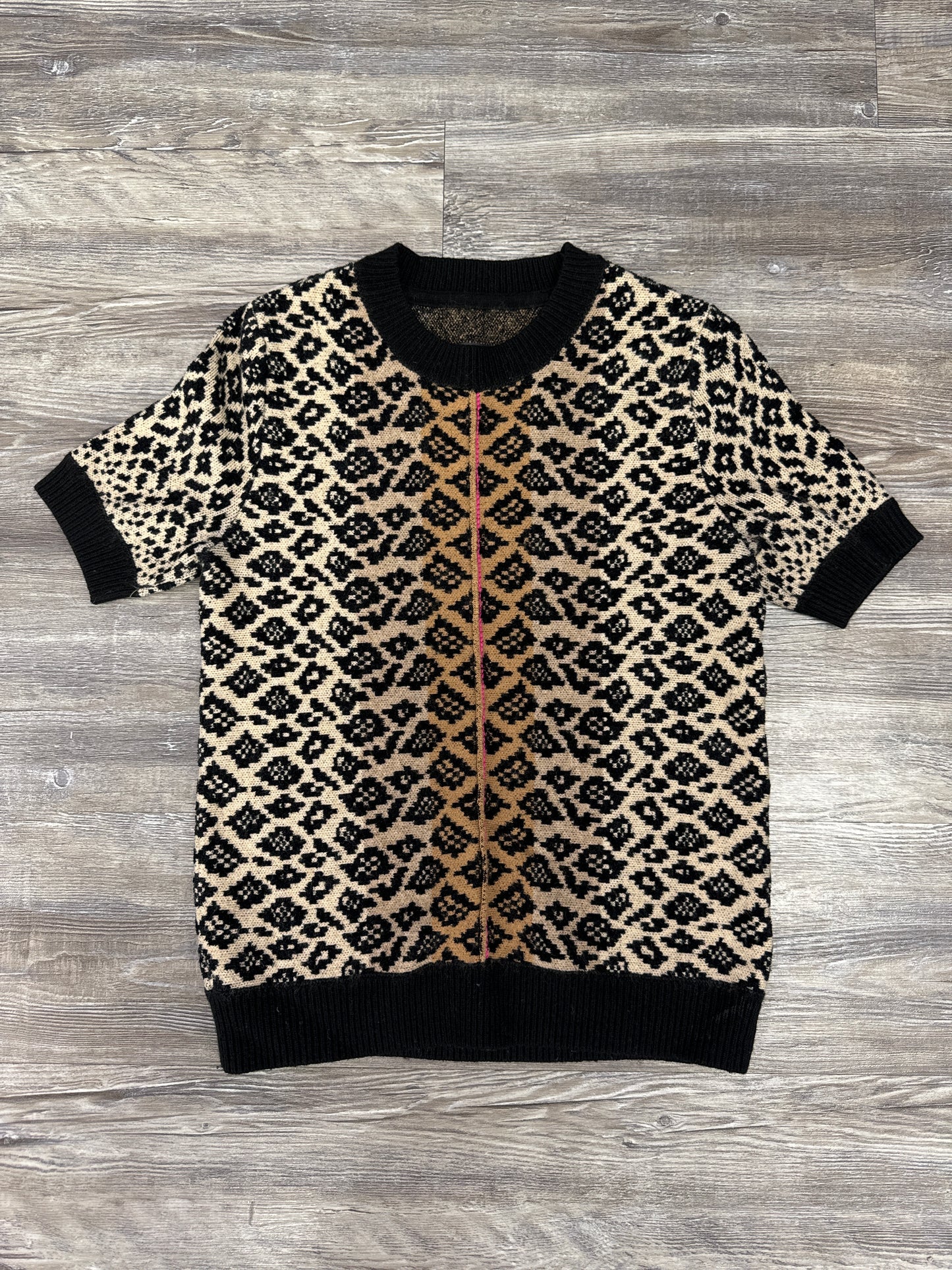 Sweater Short Sleeve By Maeve In Animal Print, Size: Xs