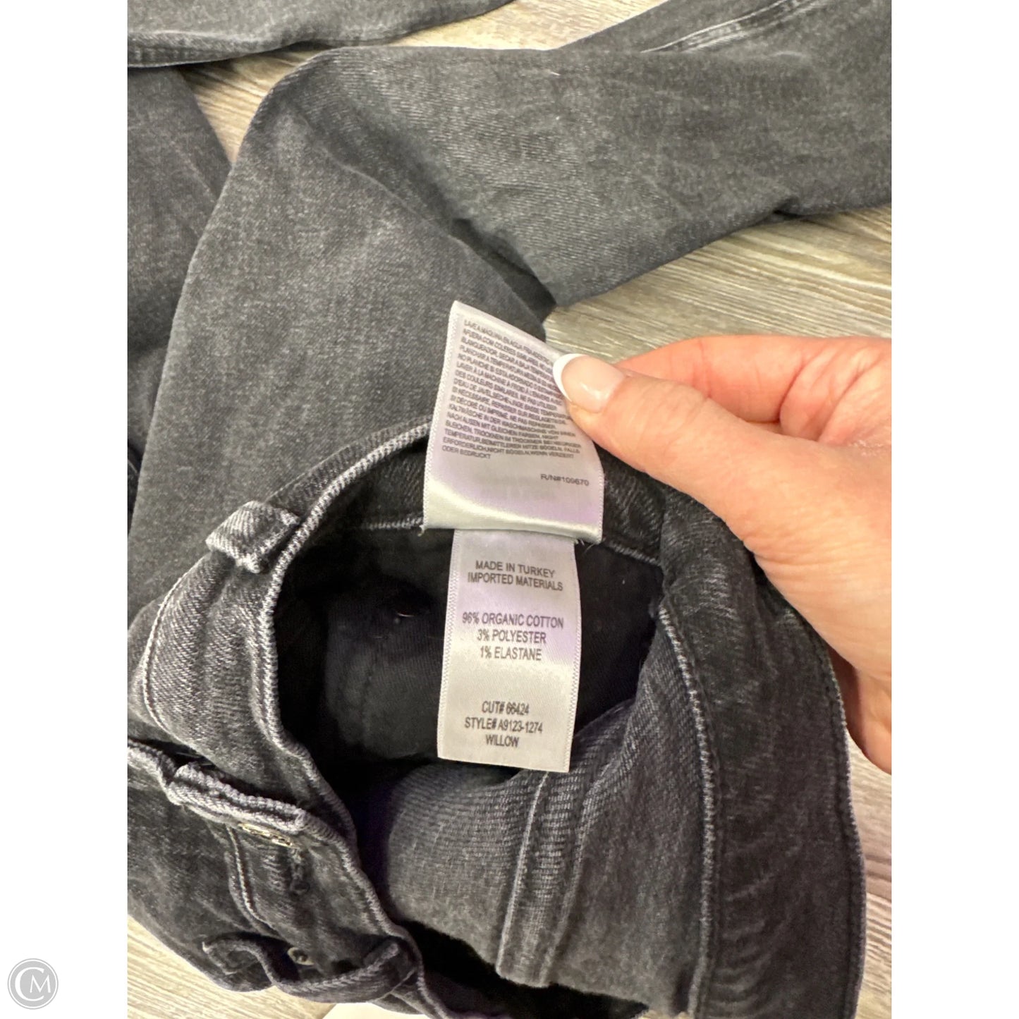 Jeans Designer By Agolde In Black Denim, Size: 4