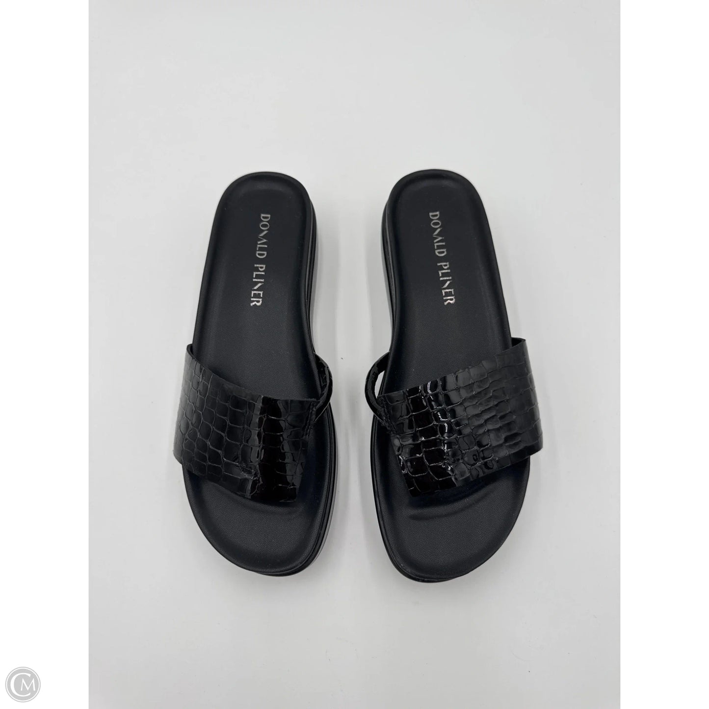 Sandals Heels Platform By Donald Pliner In Black, Size: 8