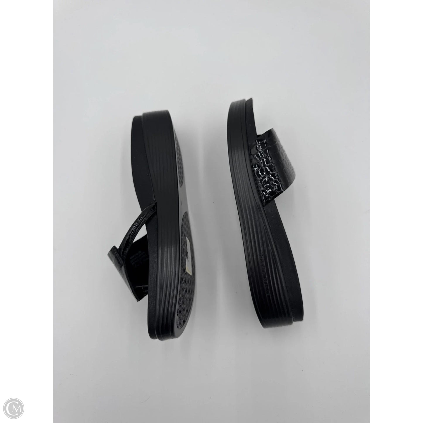 Sandals Heels Platform By Donald Pliner In Black, Size: 8