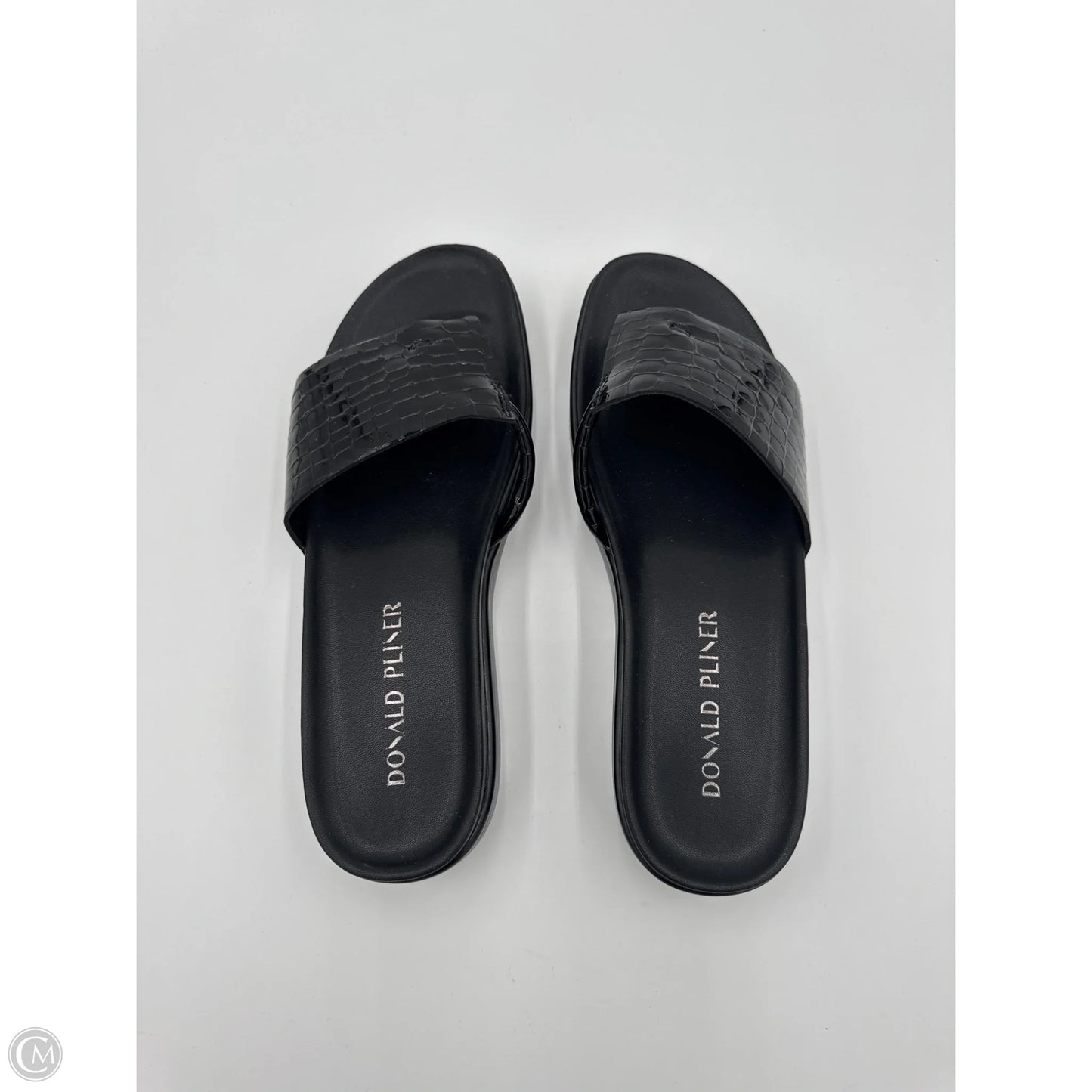 Sandals Heels Platform By Donald Pliner In Black, Size: 8