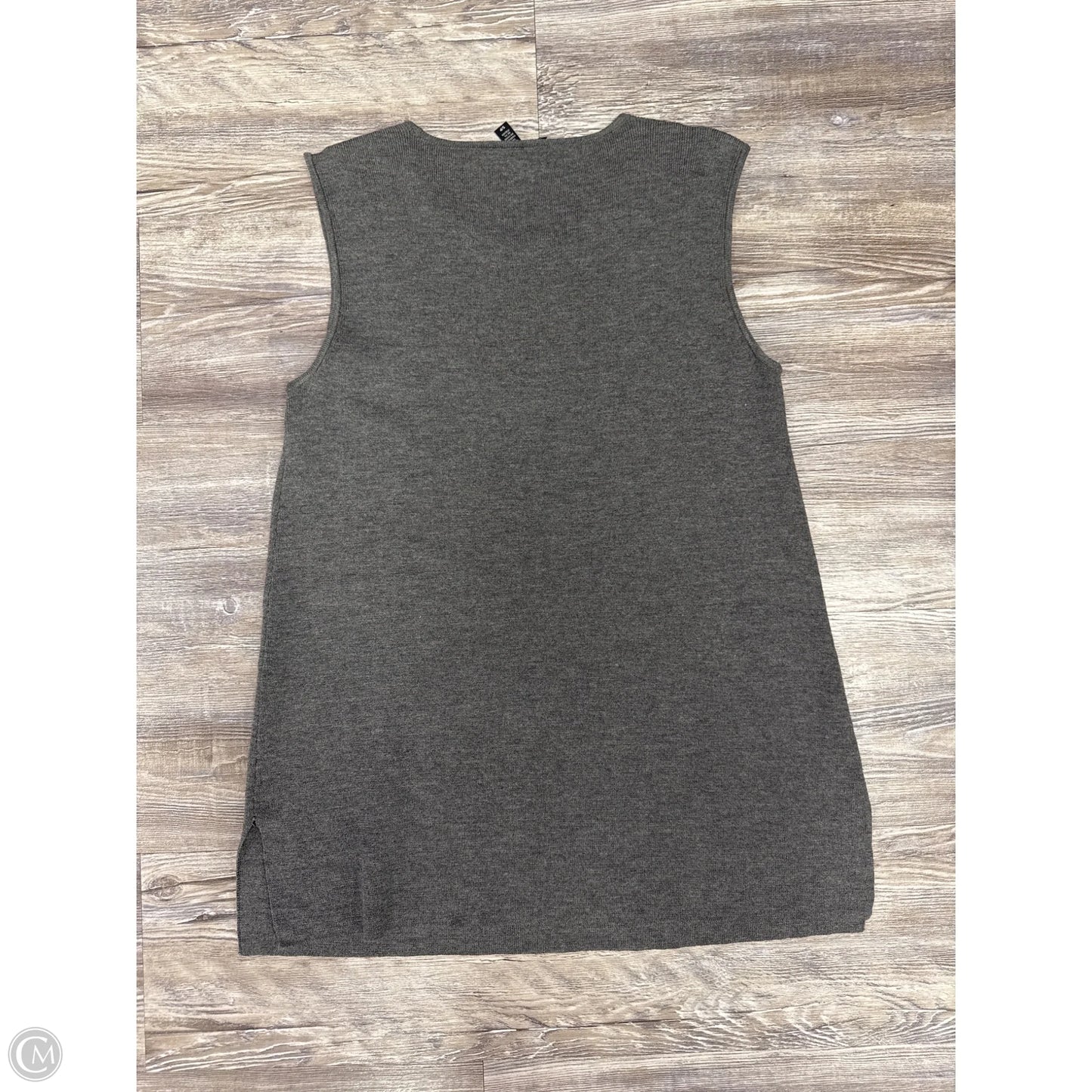 Sweater Short Sleeve By Eileen Fisher In Grey, Size: S
