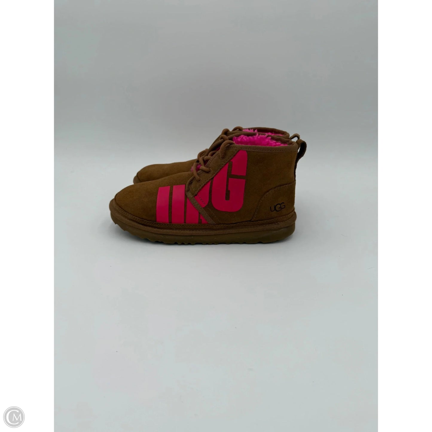 Boots Ankle Flats By Ugg In Brown, Size: 7.5