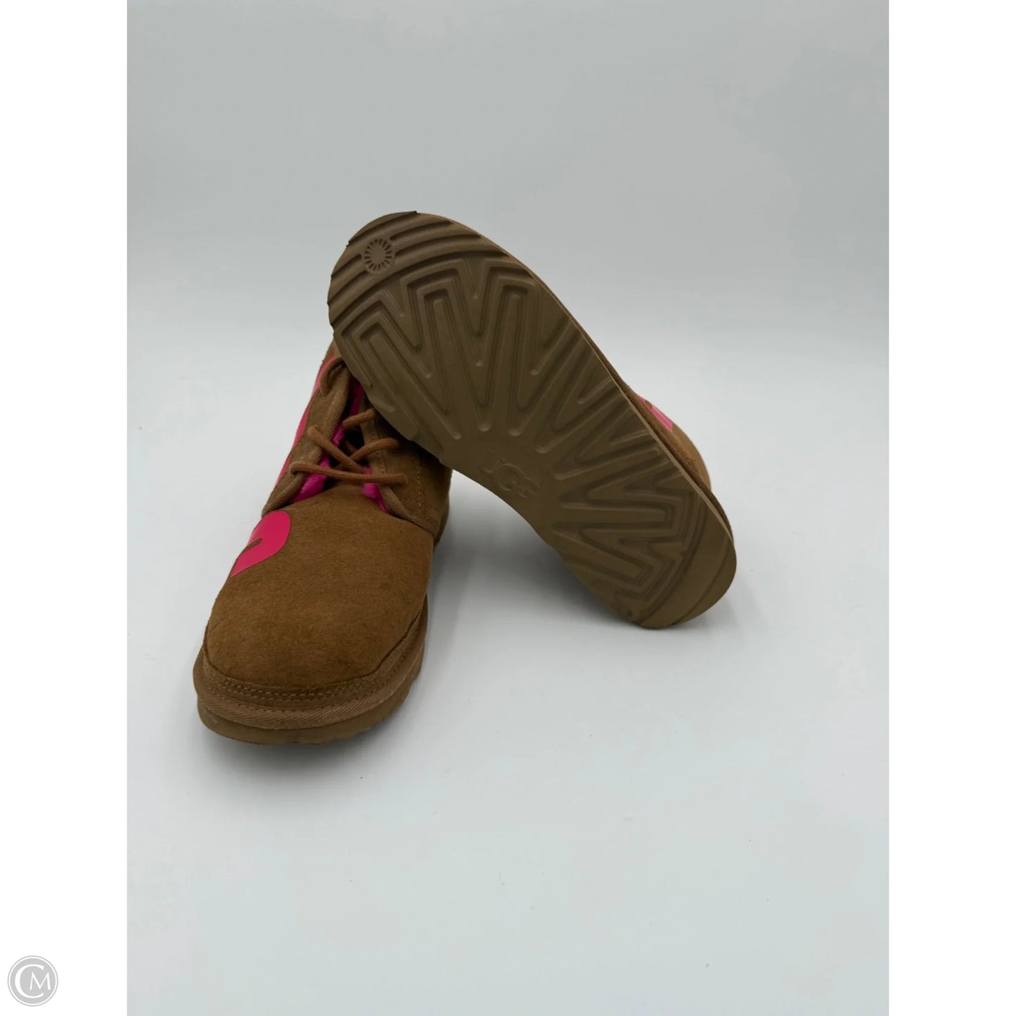 Boots Ankle Flats By Ugg In Brown, Size: 7.5