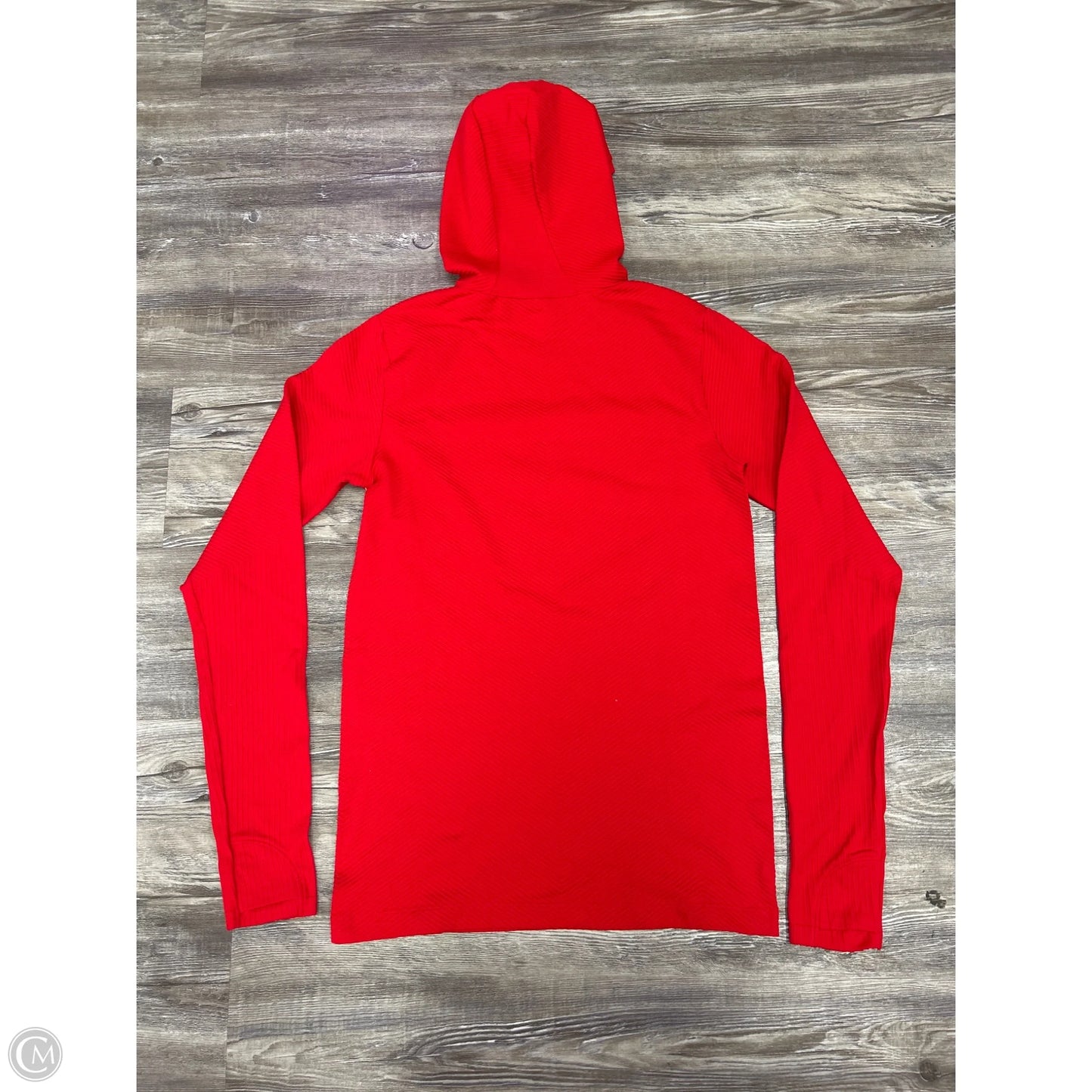 Athletic Top Long Sleeve Hoodie By Athleta In Red, Size: M