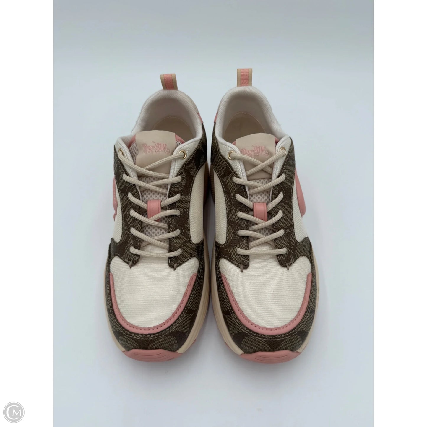 Shoes Designer By Coach In Pink & Tan, Size: 7