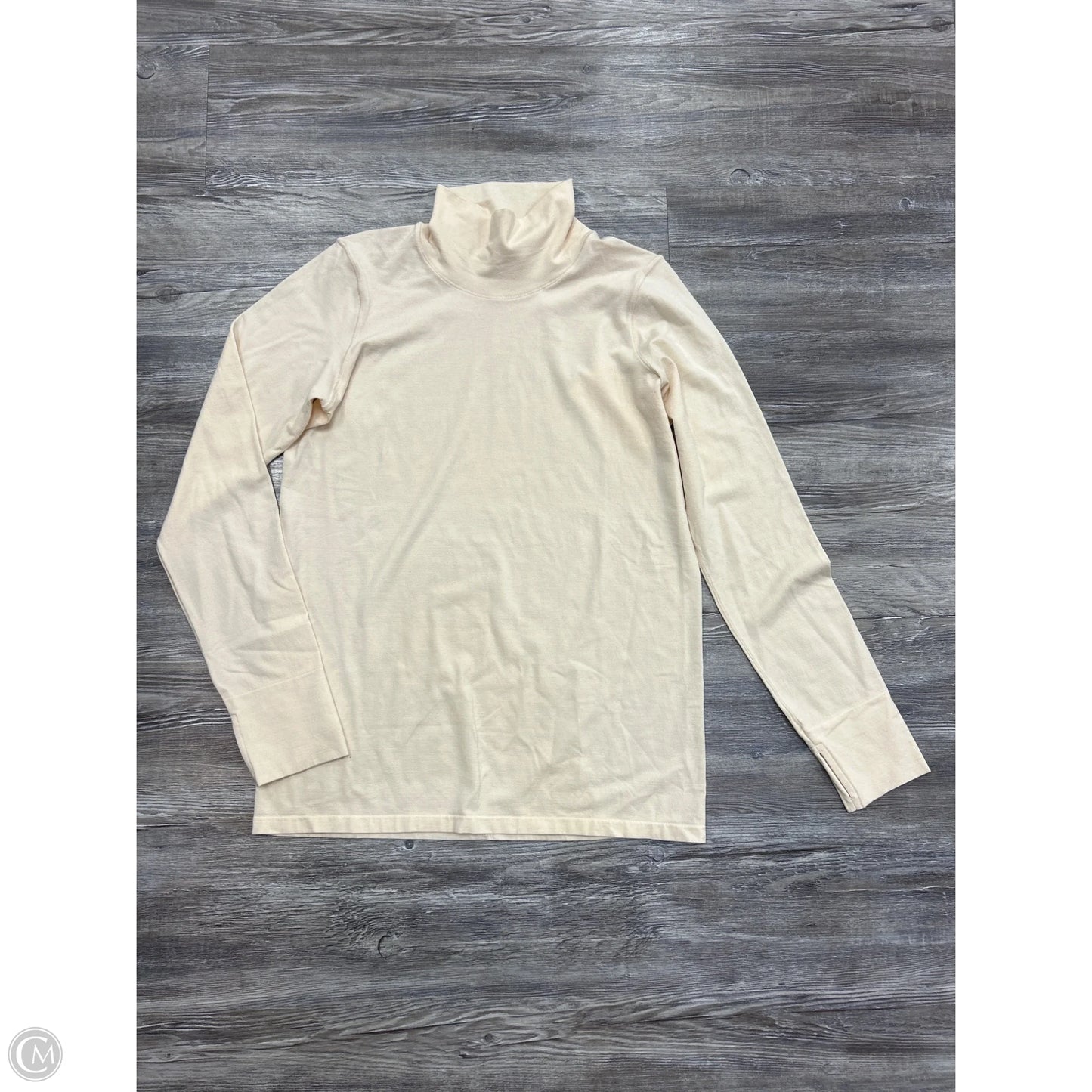 Athletic Top Long Sleeve Crewneck By Athleta In Cream, Size: Xl