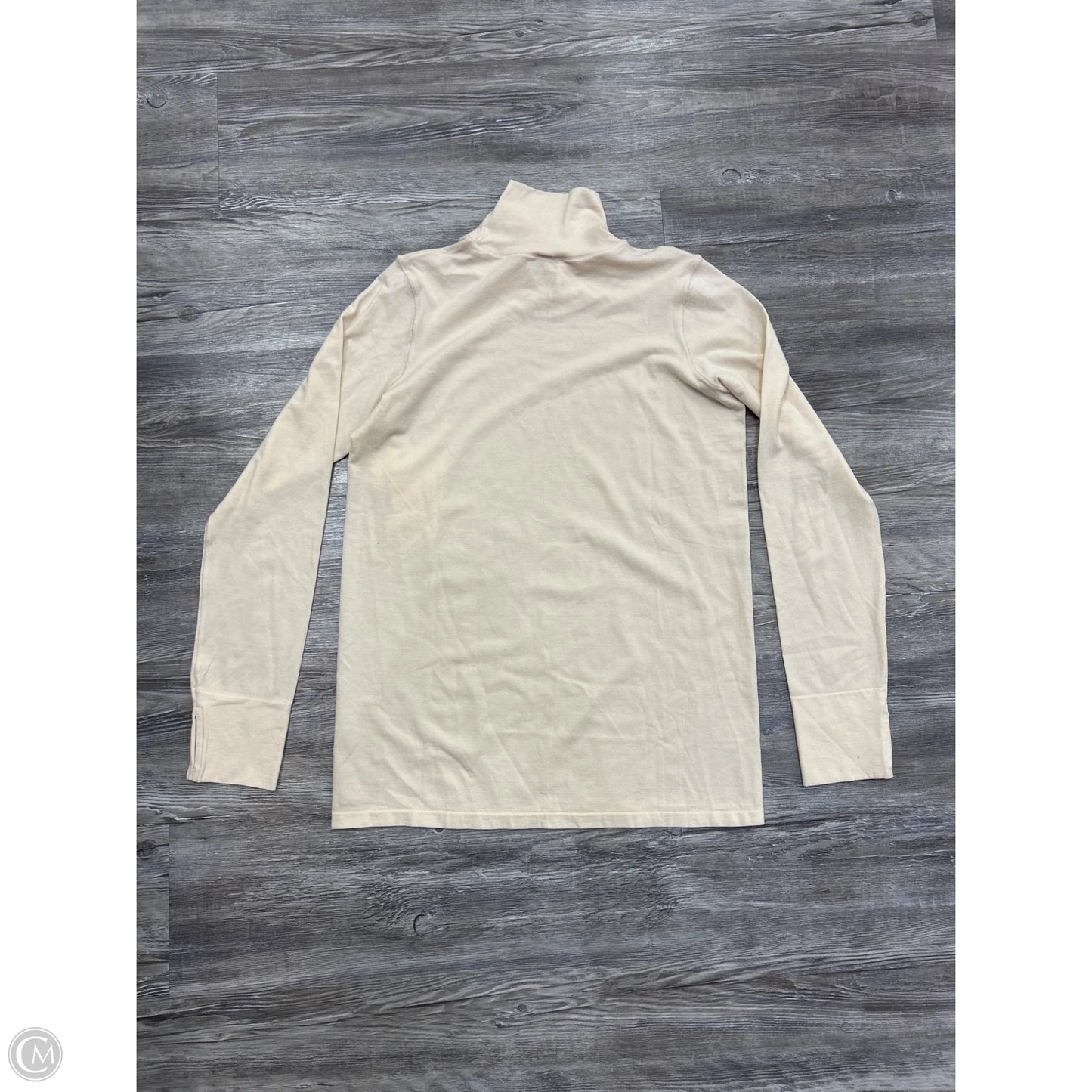 Athletic Top Long Sleeve Crewneck By Athleta In Cream, Size: Xl