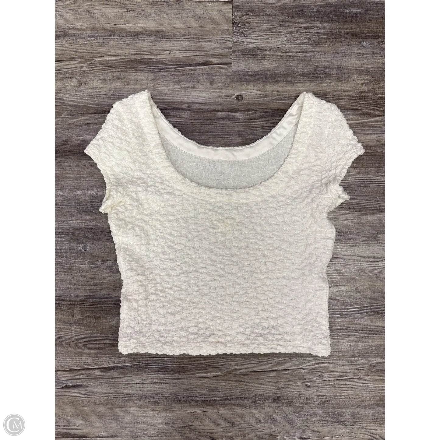 Top Short Sleeve By Maeve In White, Size: S