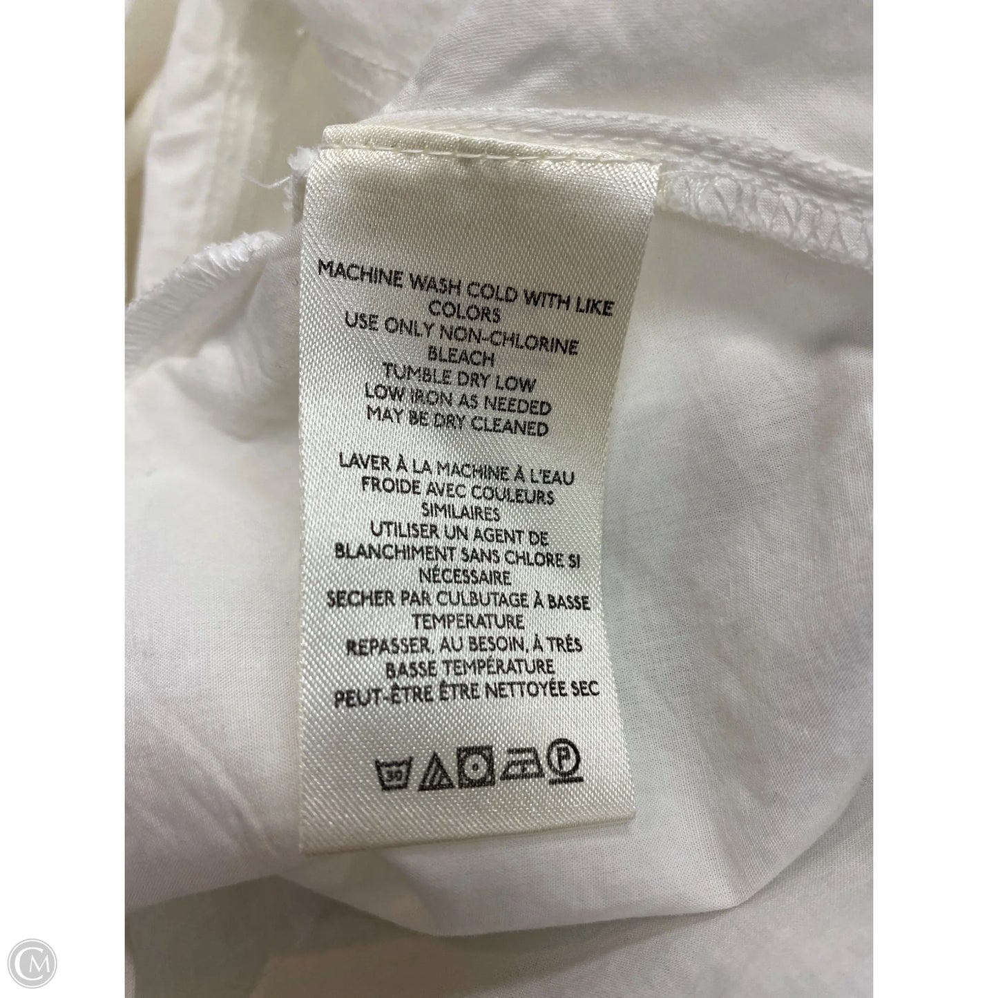 Top Long Sleeve By Anthropologie In White, Size: Xs