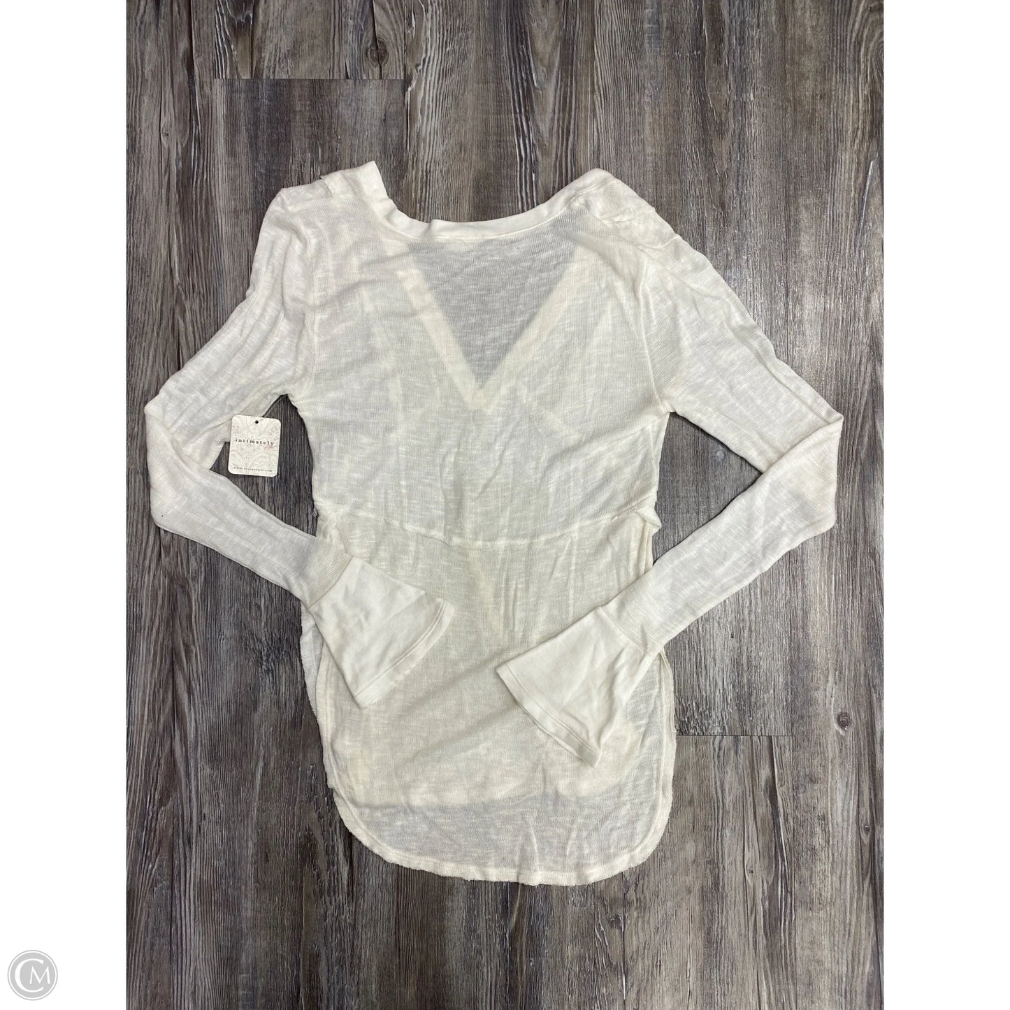 Top Long Sleeve By Free People In Cream, Size: Xs