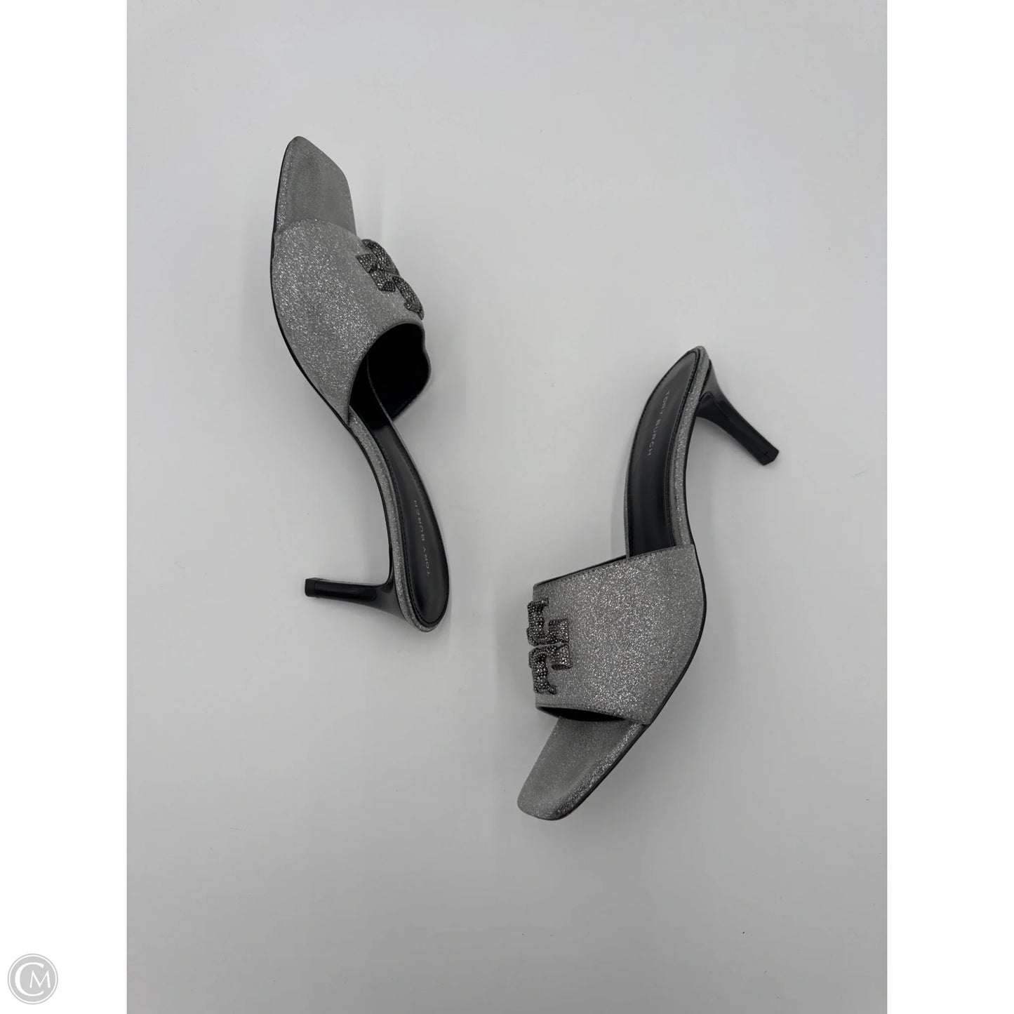 Shoes Designer By Tory Burch In Silver, Size: 9.5