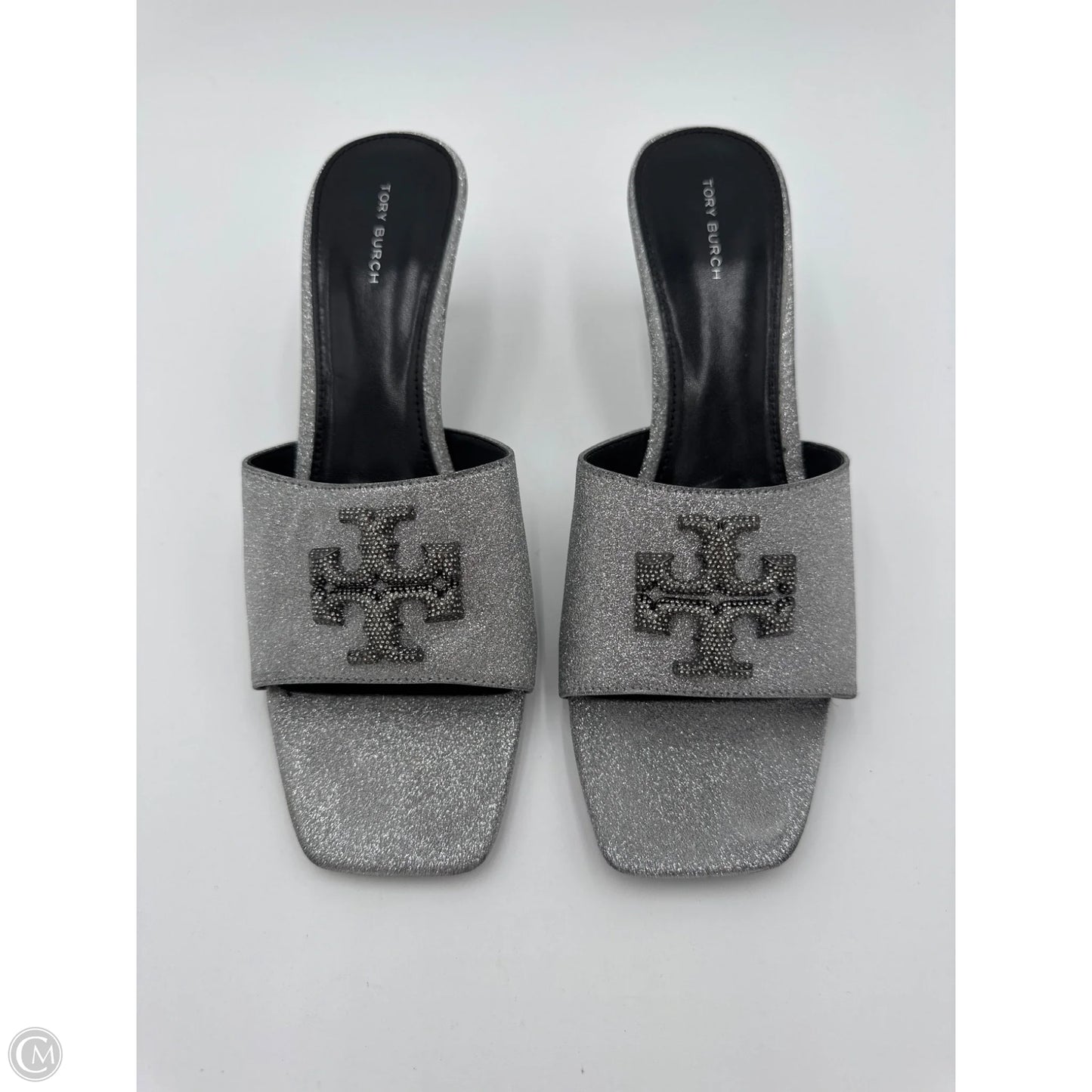 Shoes Designer By Tory Burch In Silver, Size: 9.5