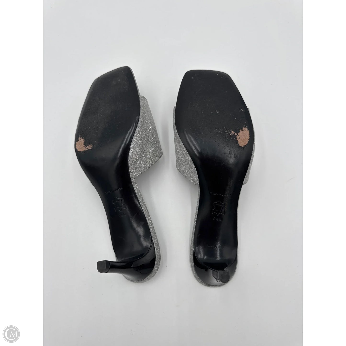 Shoes Designer By Tory Burch In Silver, Size: 9.5