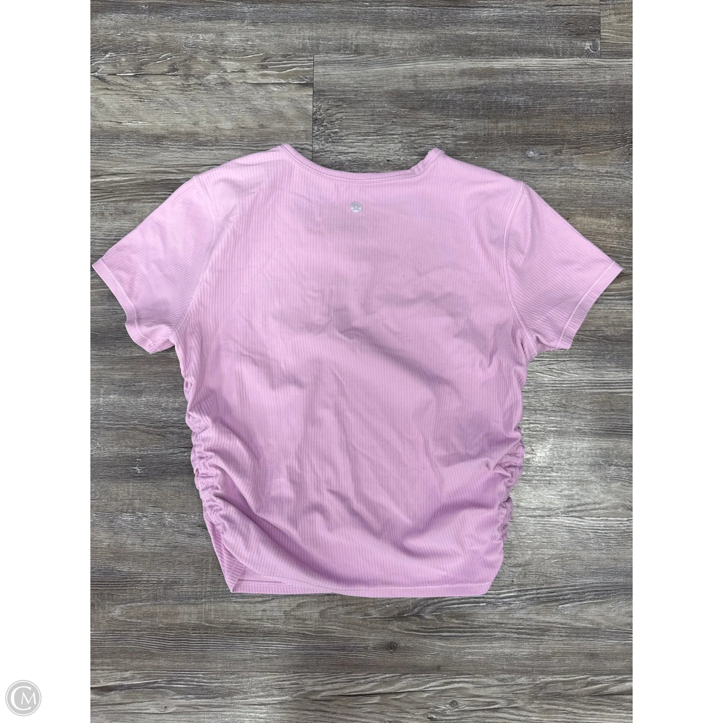 Athletic Top Short Sleeve By Lululemon In Purple, Size: M