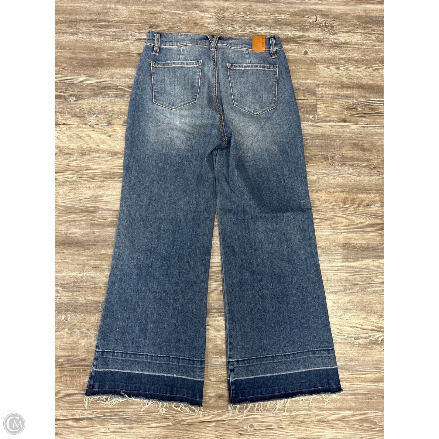 Jeans Wide Leg By Level 99 In Blue Denim, Size: 4