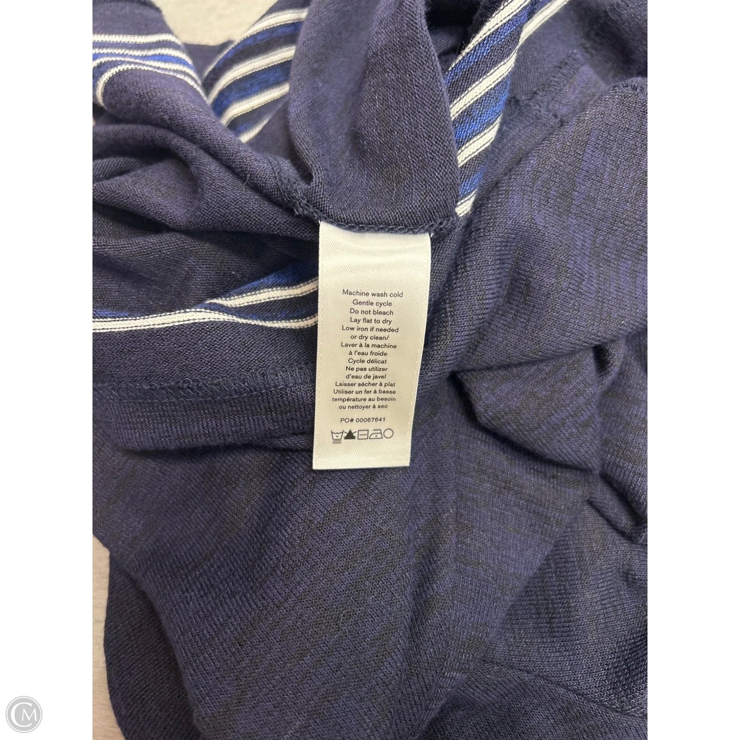 Top Long Sleeve Designer By Rag And Bone In Blue, Size: S