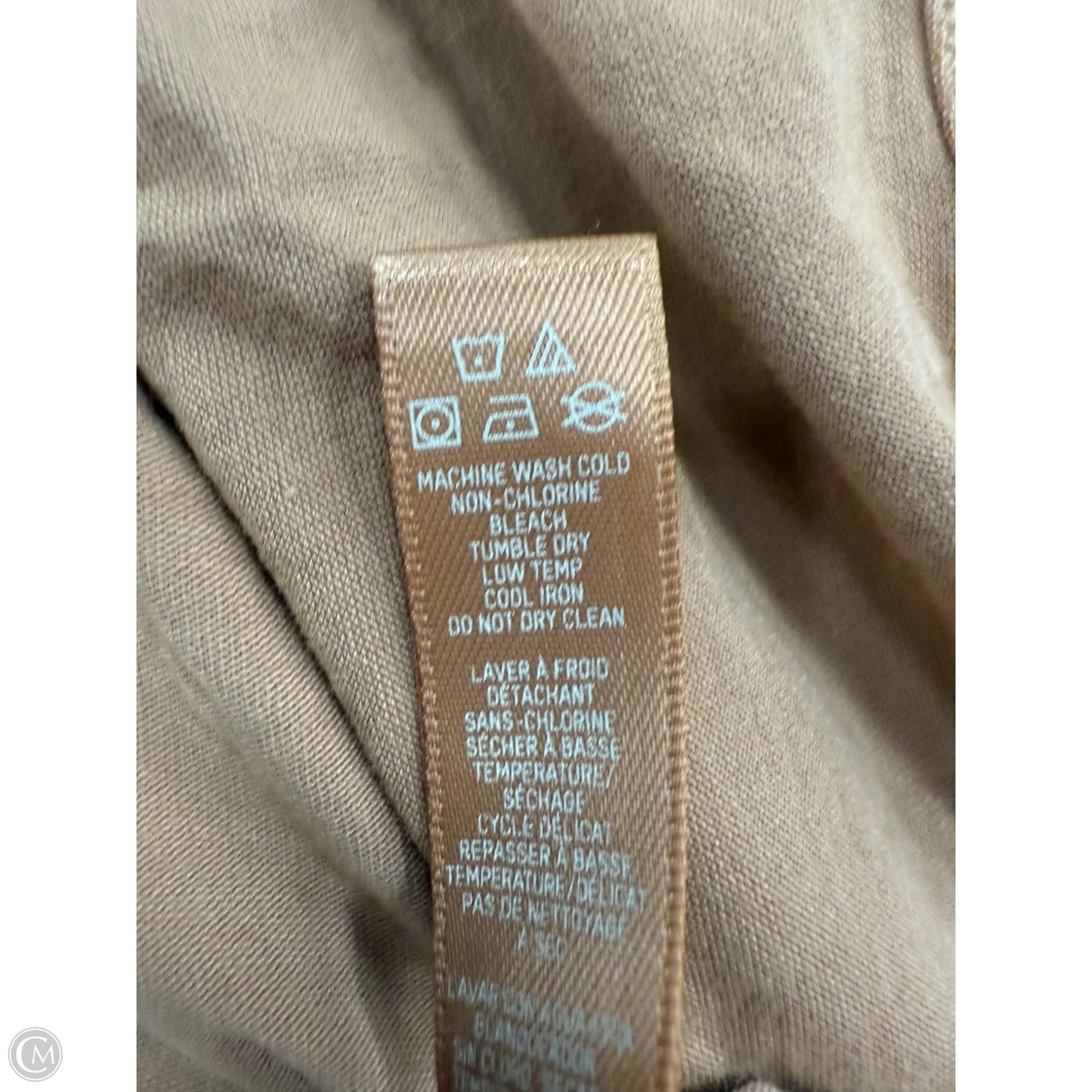 Top Long Sleeve By Skims In Tan, Size: M