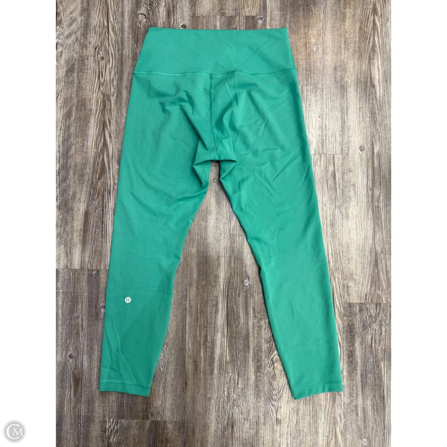 Athletic Leggings By Lululemon In Green, Size: 10