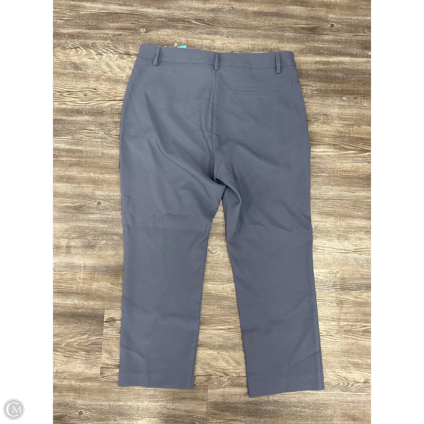 Pants Cropped By Margaret M In Blue & Grey, Size: Lp