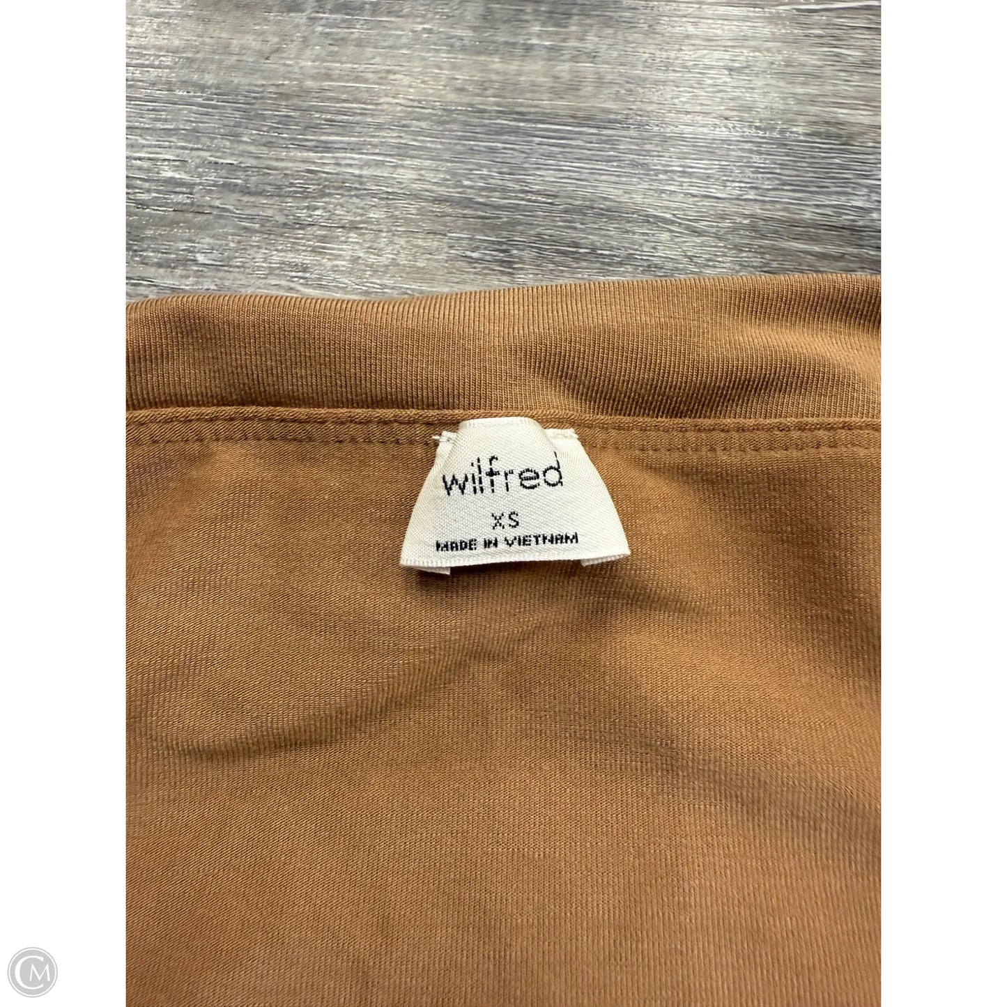 Top Long Sleeve By Wilfred In Tan, Size: Xs