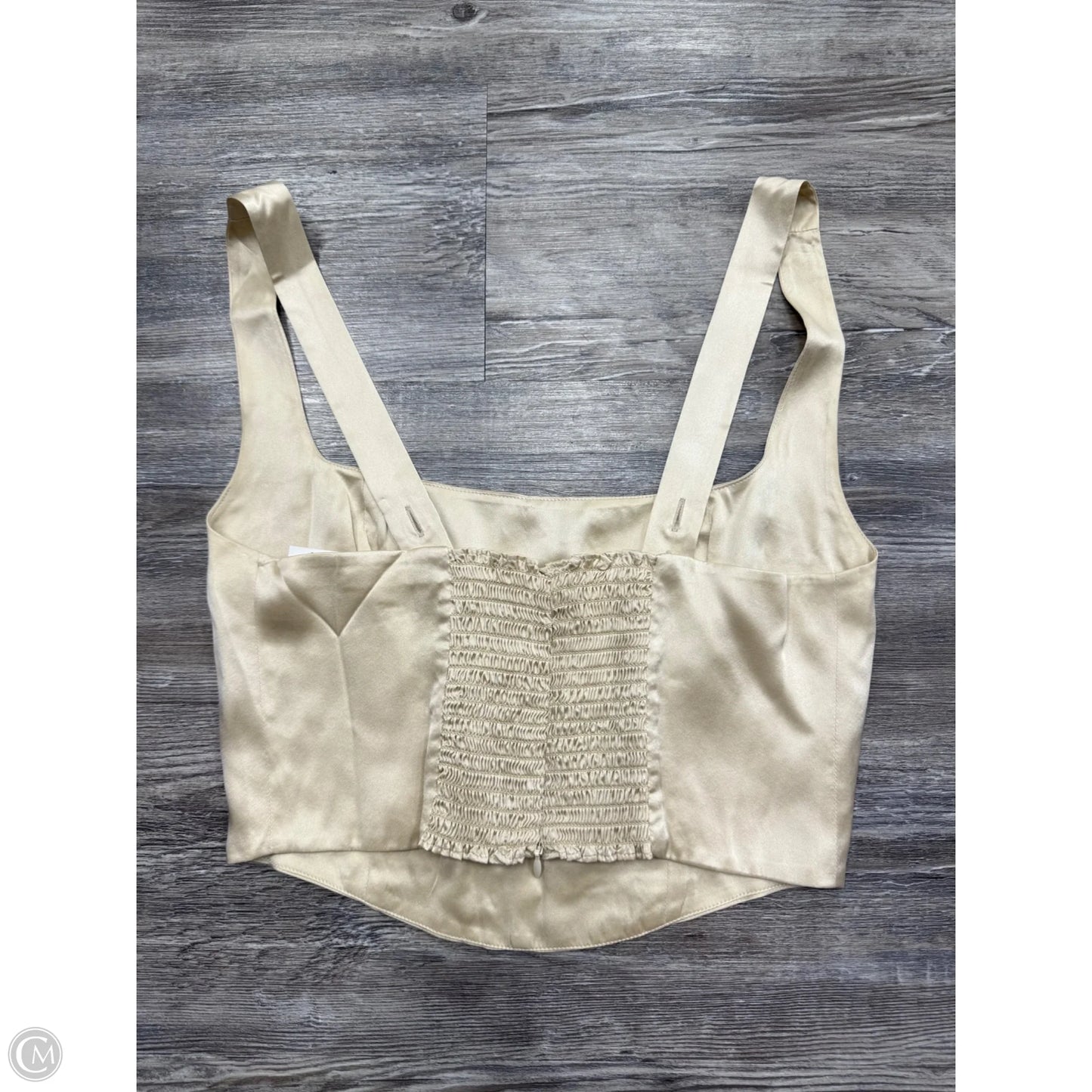 Top Sleeveless By Reformation In Tan, Size: S