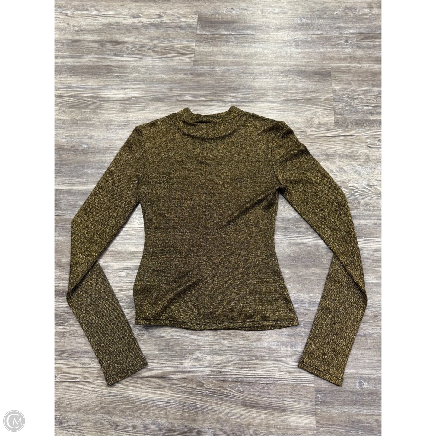 Top Long Sleeve By Reformation In Gold, Size: Xs