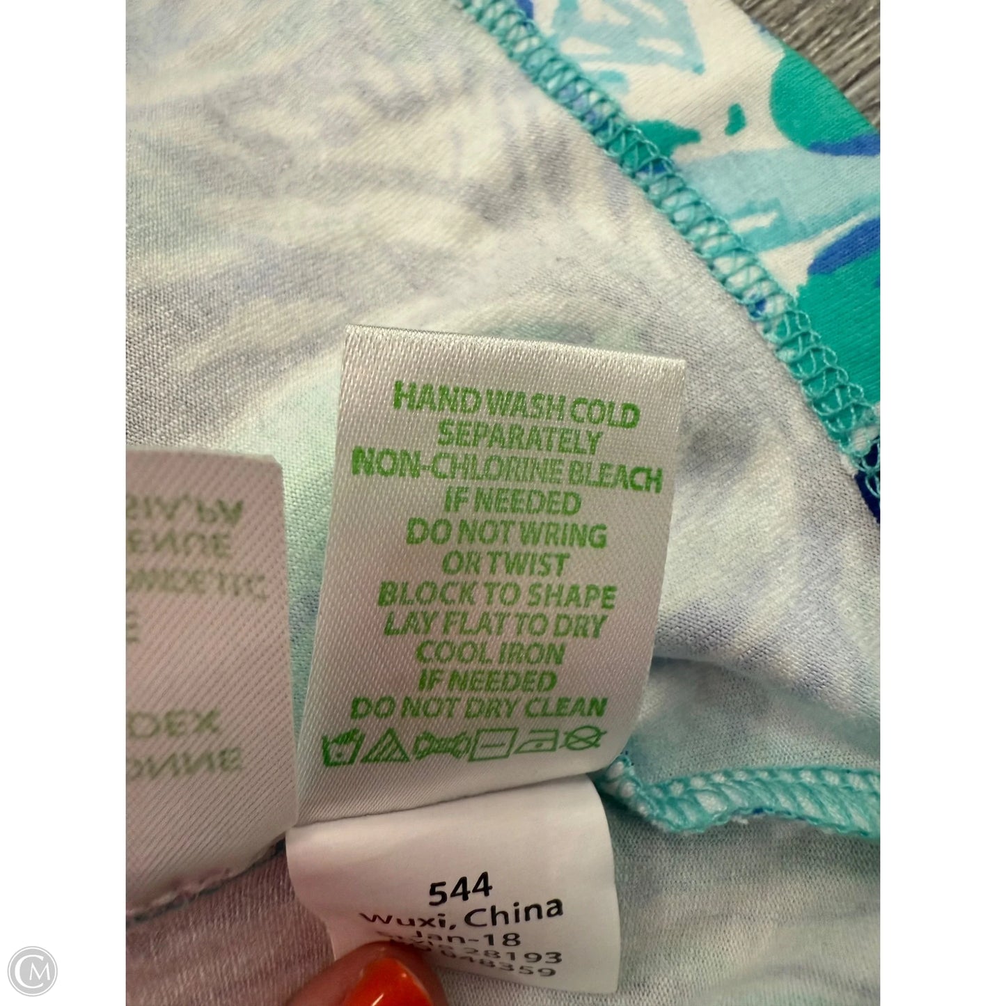 Dress Casual Short By Lilly Pulitzer In Blue & Green, Size: S