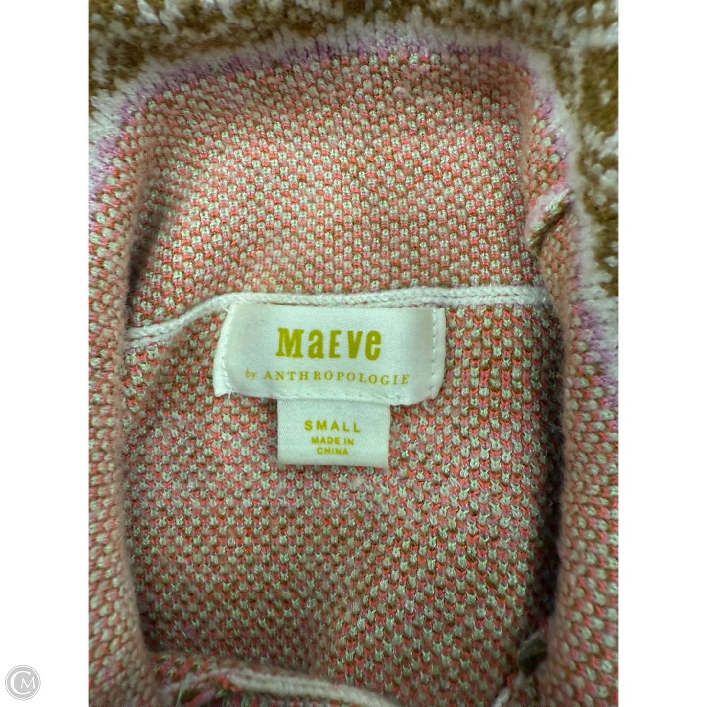 Sweater By Maeve In Pink & Tan, Size: S