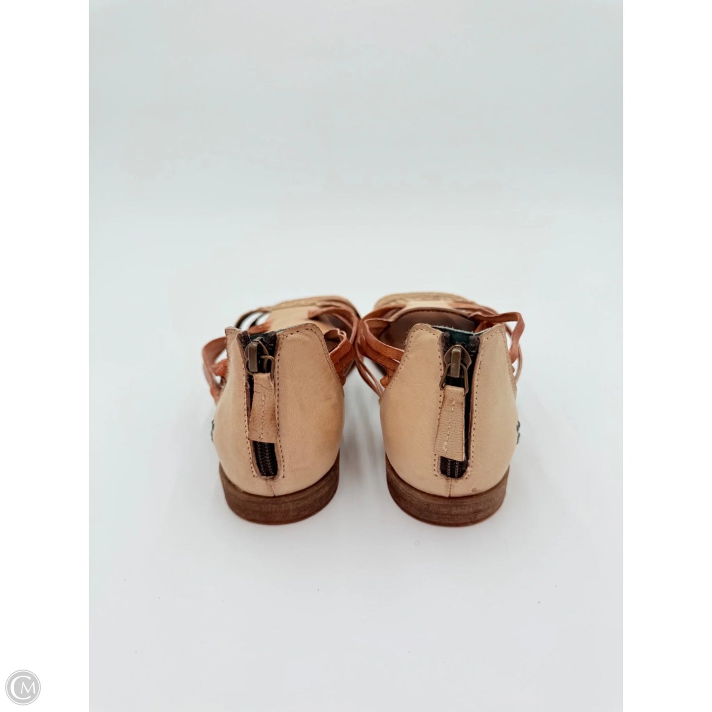 Sandals Flats By Bed Stu In Brown & Cream, Size: 8