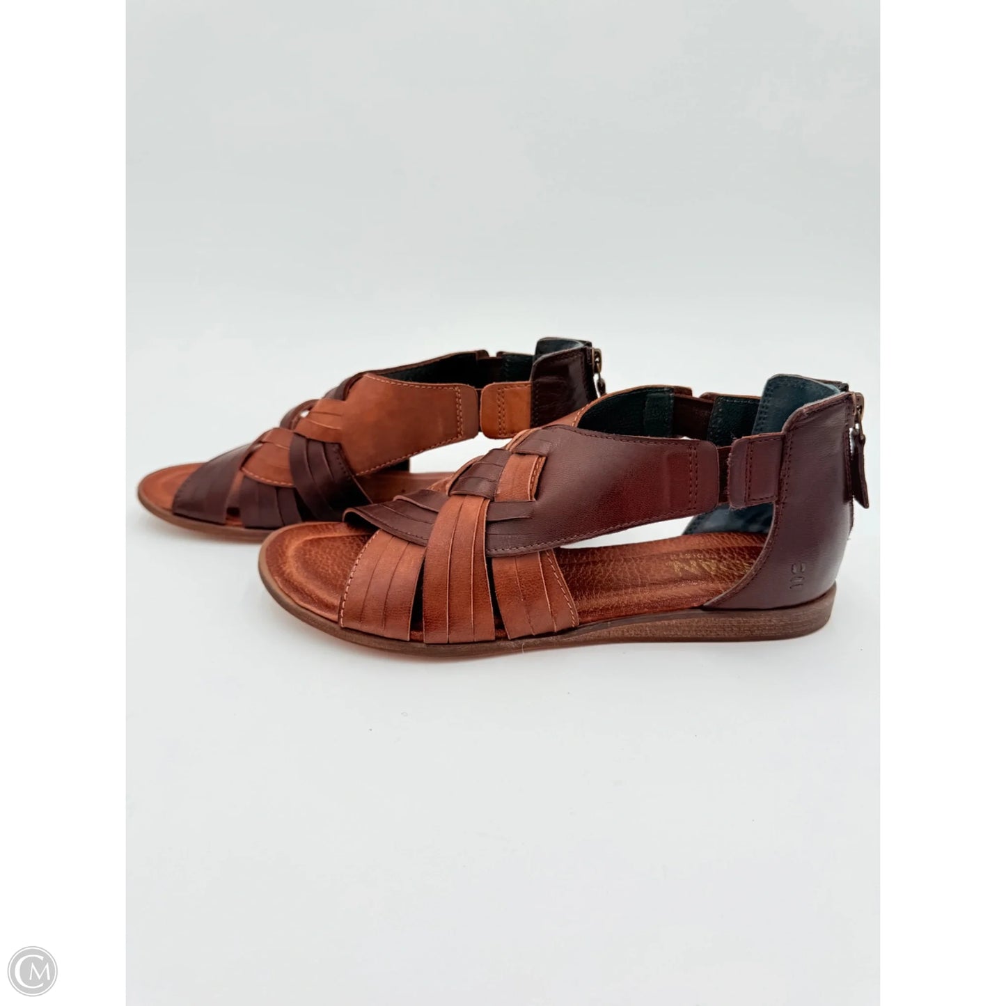 Sandals Flats By Bed Stu In Brown, Size: 8